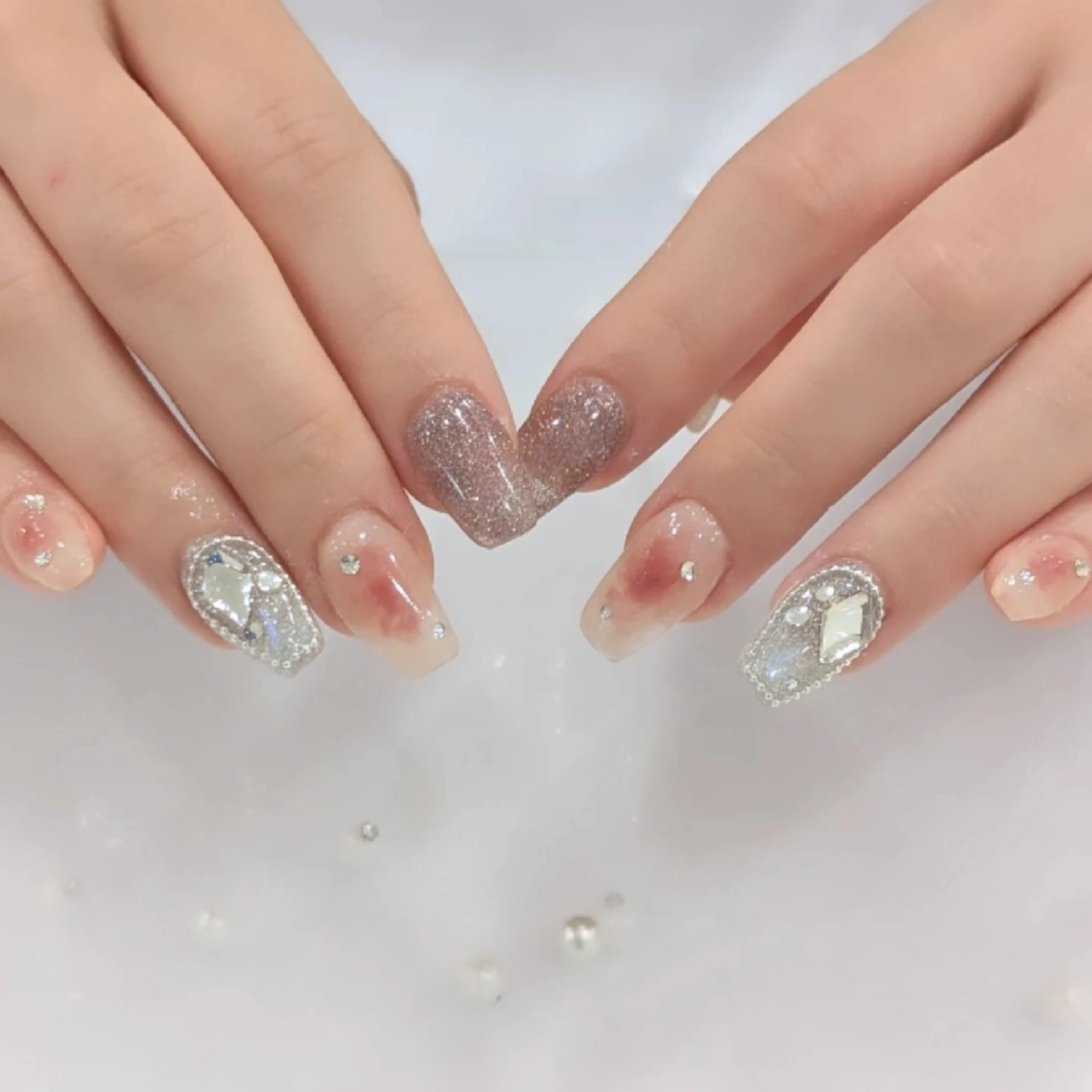 ネイル スカルプネイル Lily nail 船橋 yuki🍒のネイルデザイン