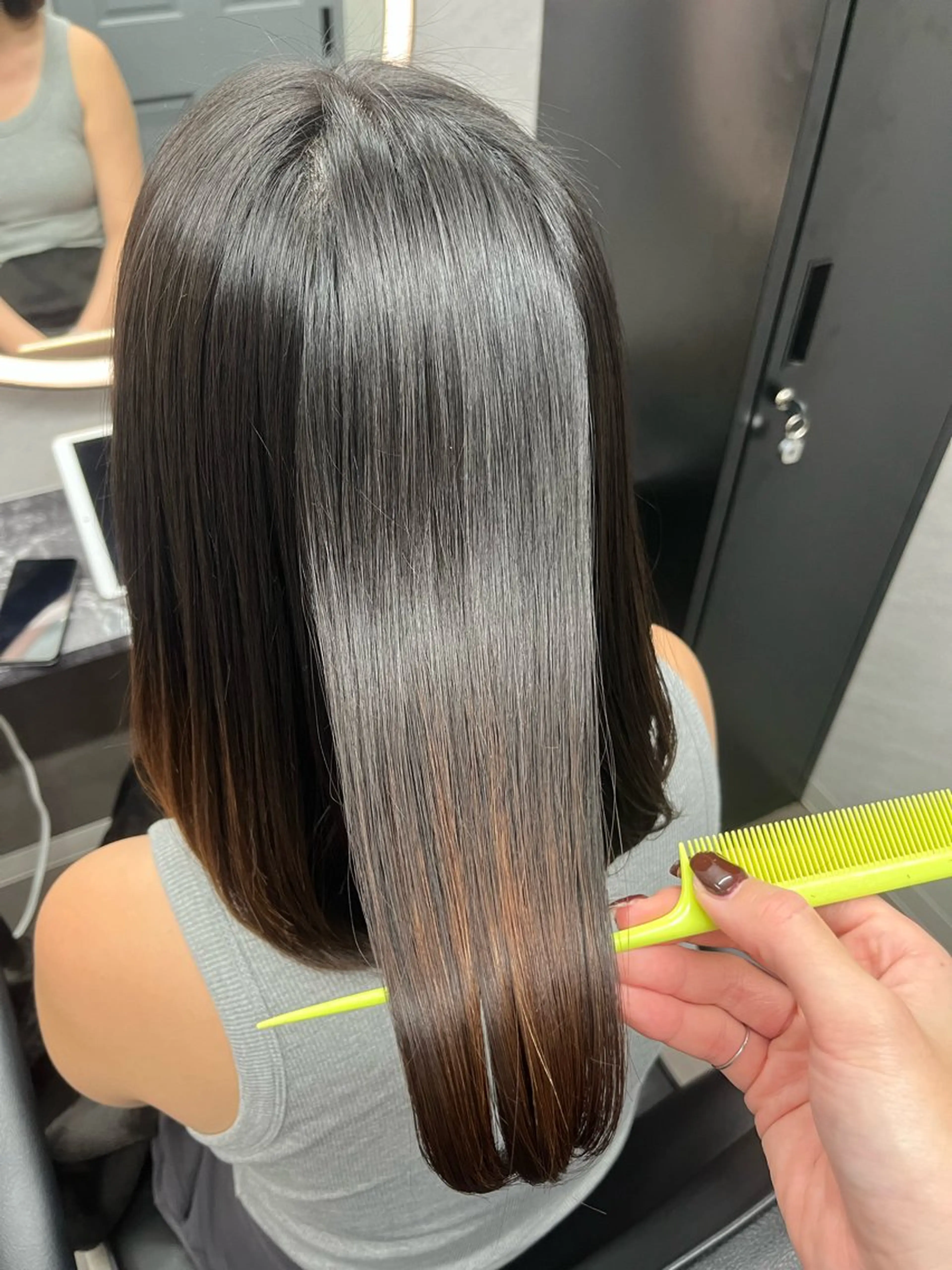似合わせカット✂️+ダメージレス酸性ストレート💇🏼‍♀️の写真
