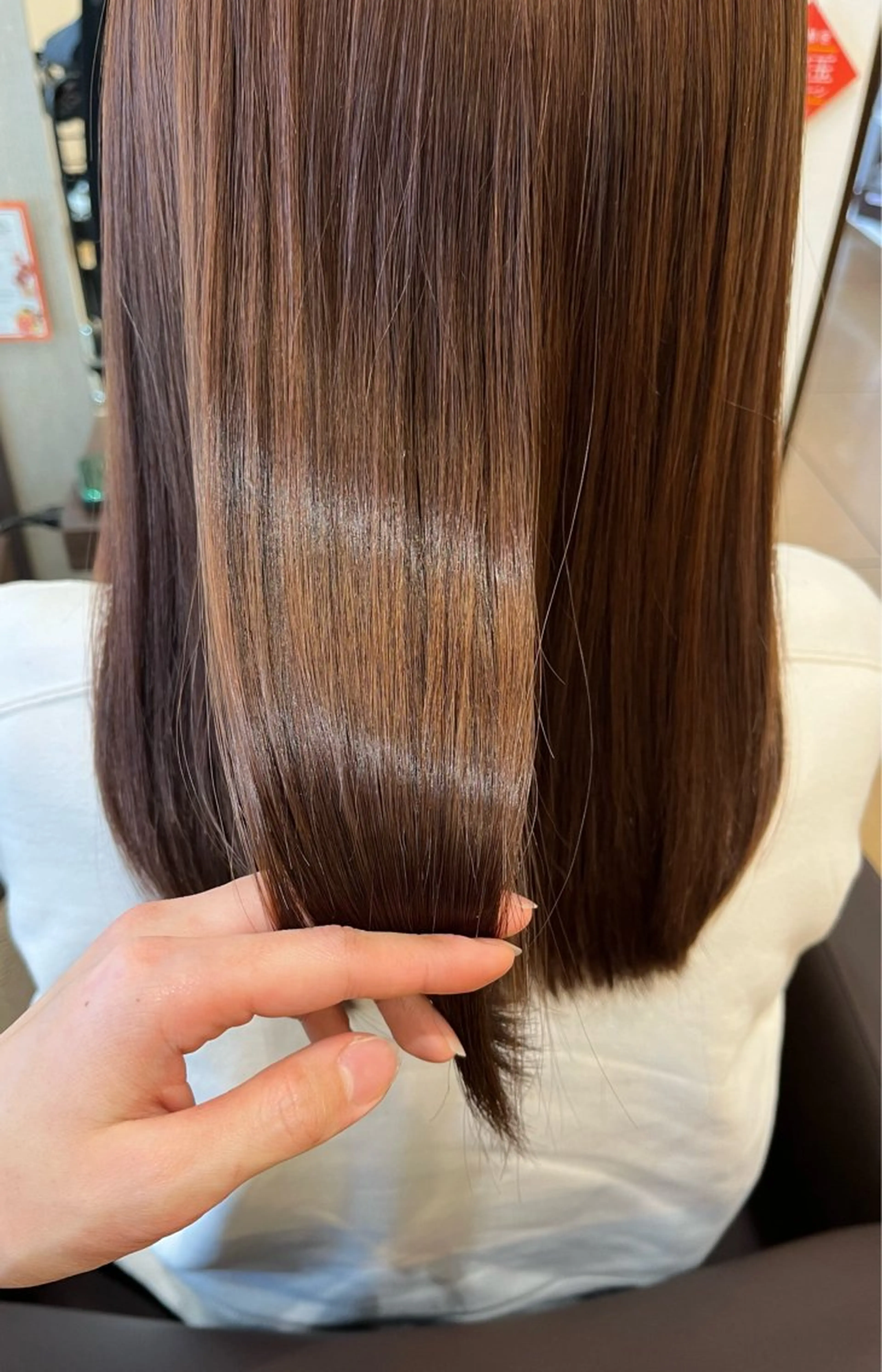 ミディアム カラー パーマ ヘアアレンジ ちひろ /似合わせカラーのヘアスタイル