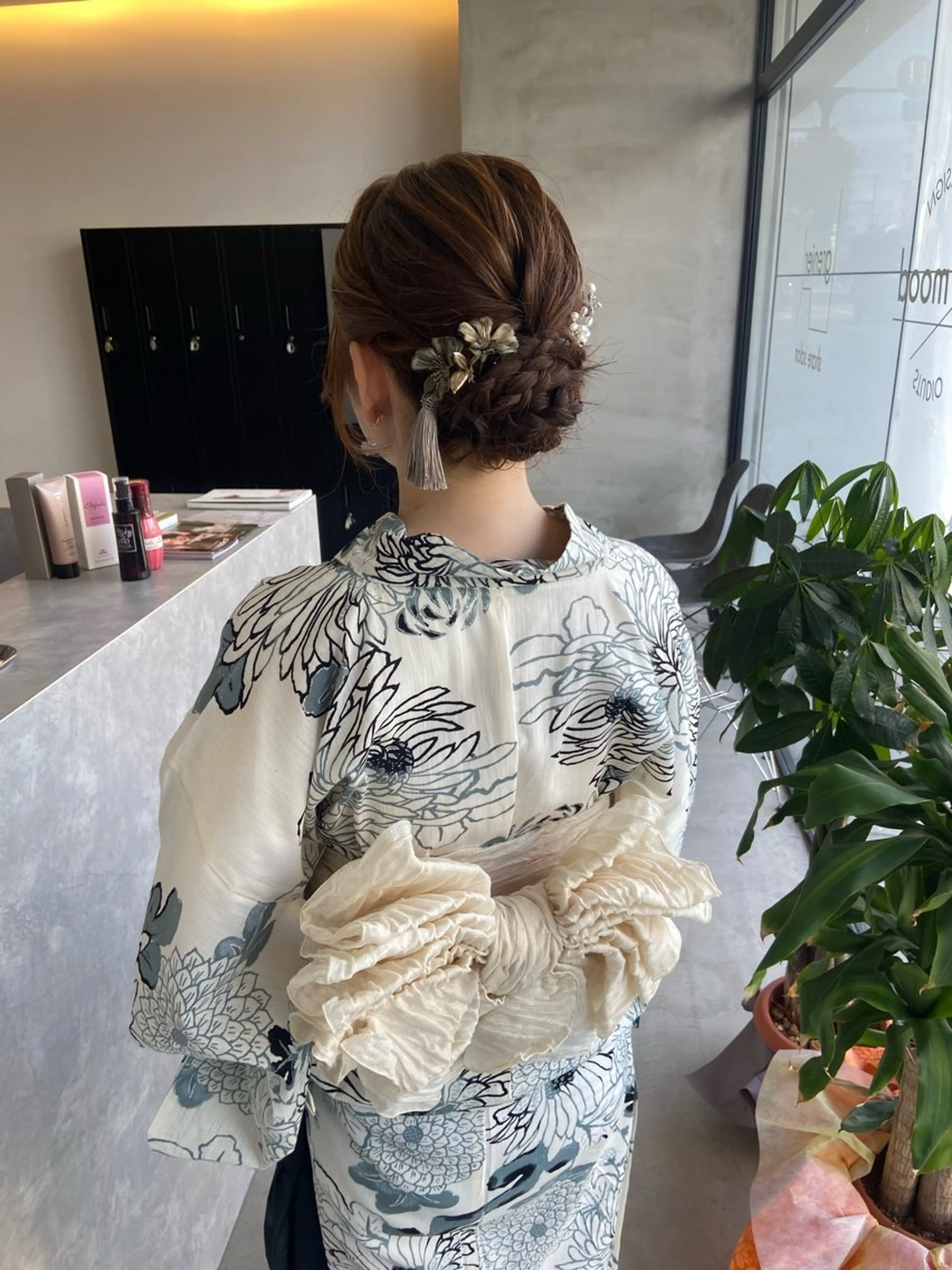 ヘアアレンジ 浴衣 山岸 未玖のヘアスタイル