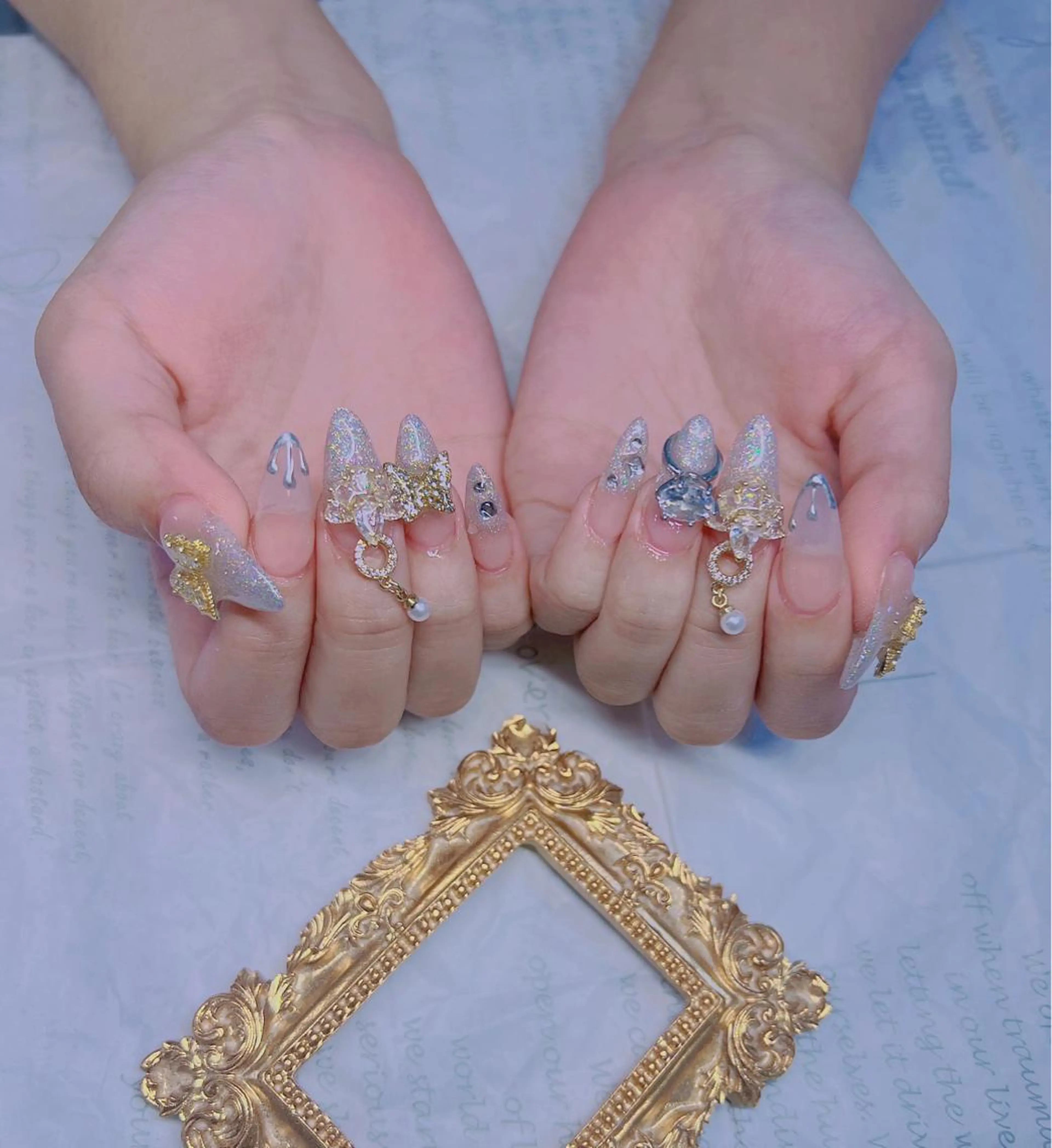 自爪ジェルネイル💓💅🏻やり放題10本　3D対応　持ち込みOK💅🏻の写真