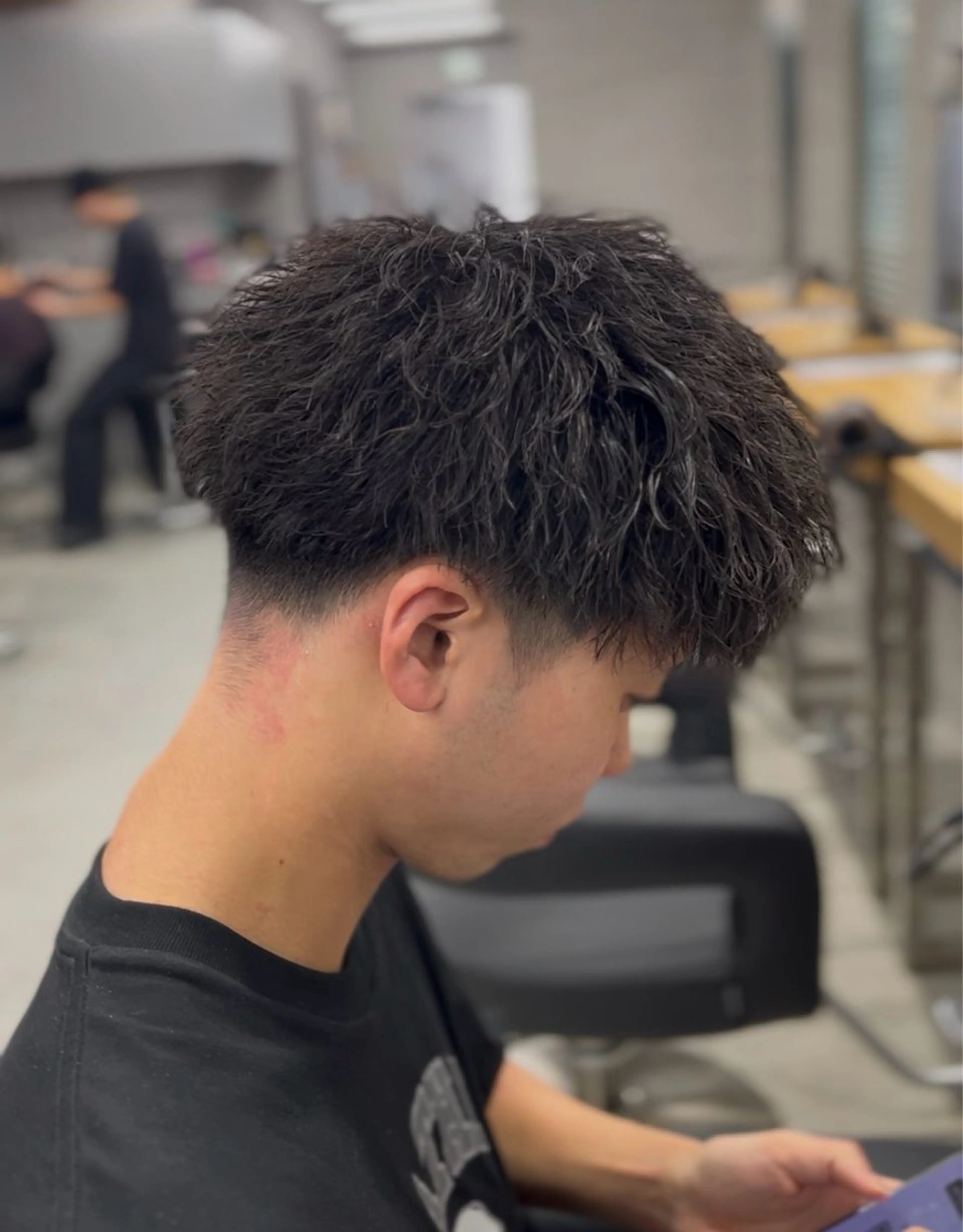 ショート カラー パーマ メンズ カット パーマ 🔥メンズ 特化🔥菊水皐暉🔥のヘアスタイル