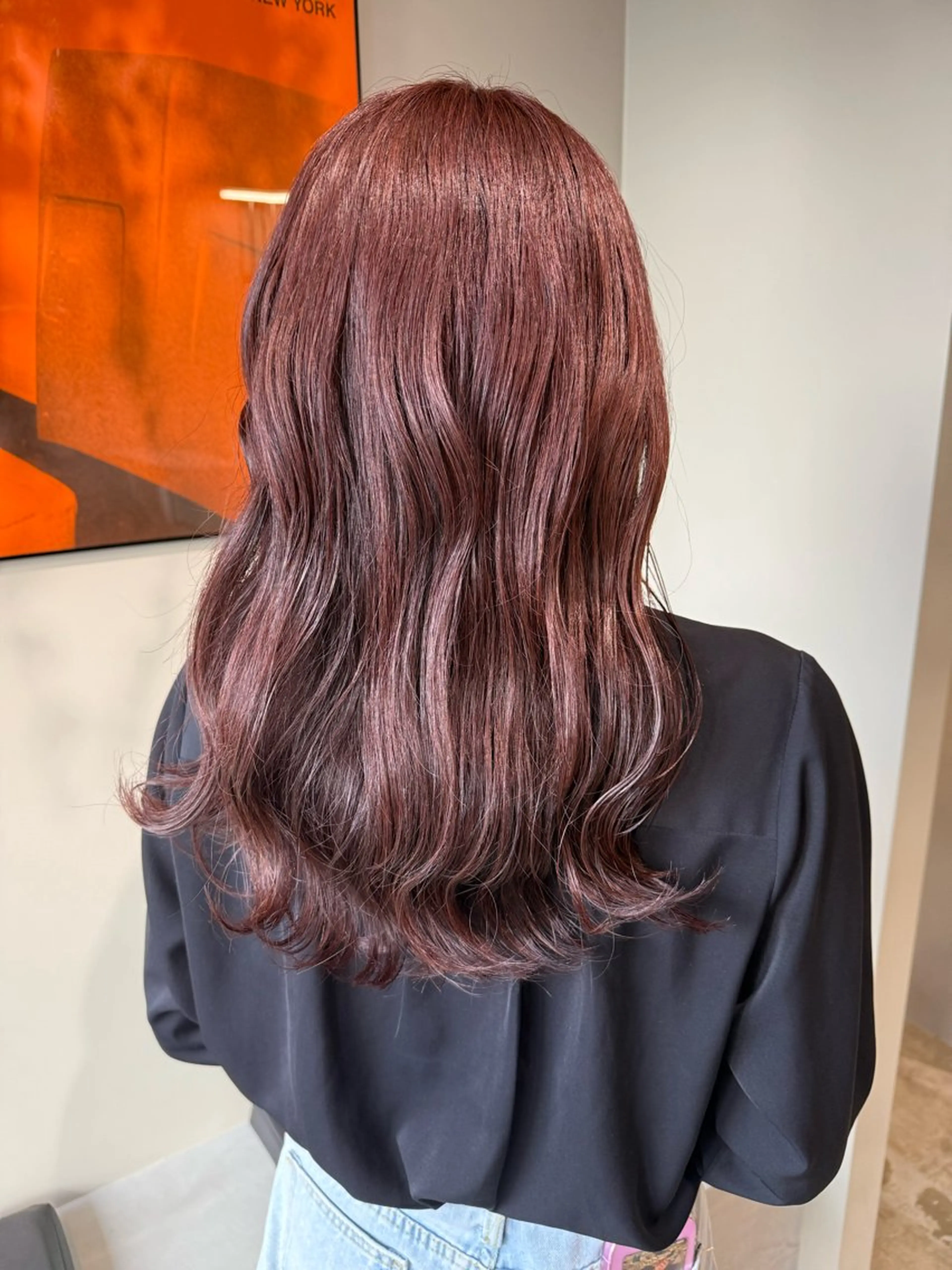 ロング 安藤 里奈のヘアスタイル