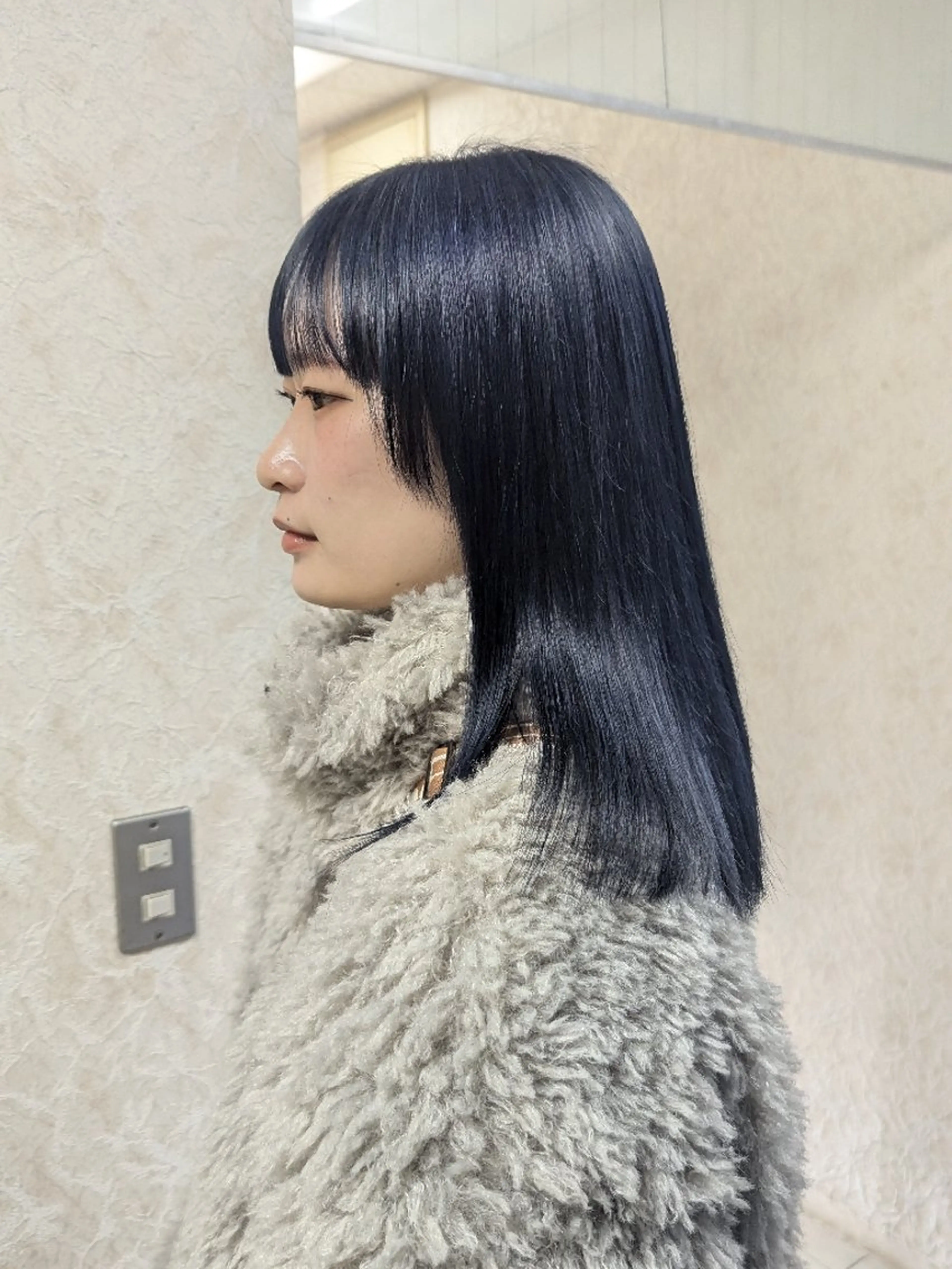 セミロング カラー ブルーカラー ネイビーカラー 🏹MIYU￤抜け感 ×柔らかカラーのヘアスタイル