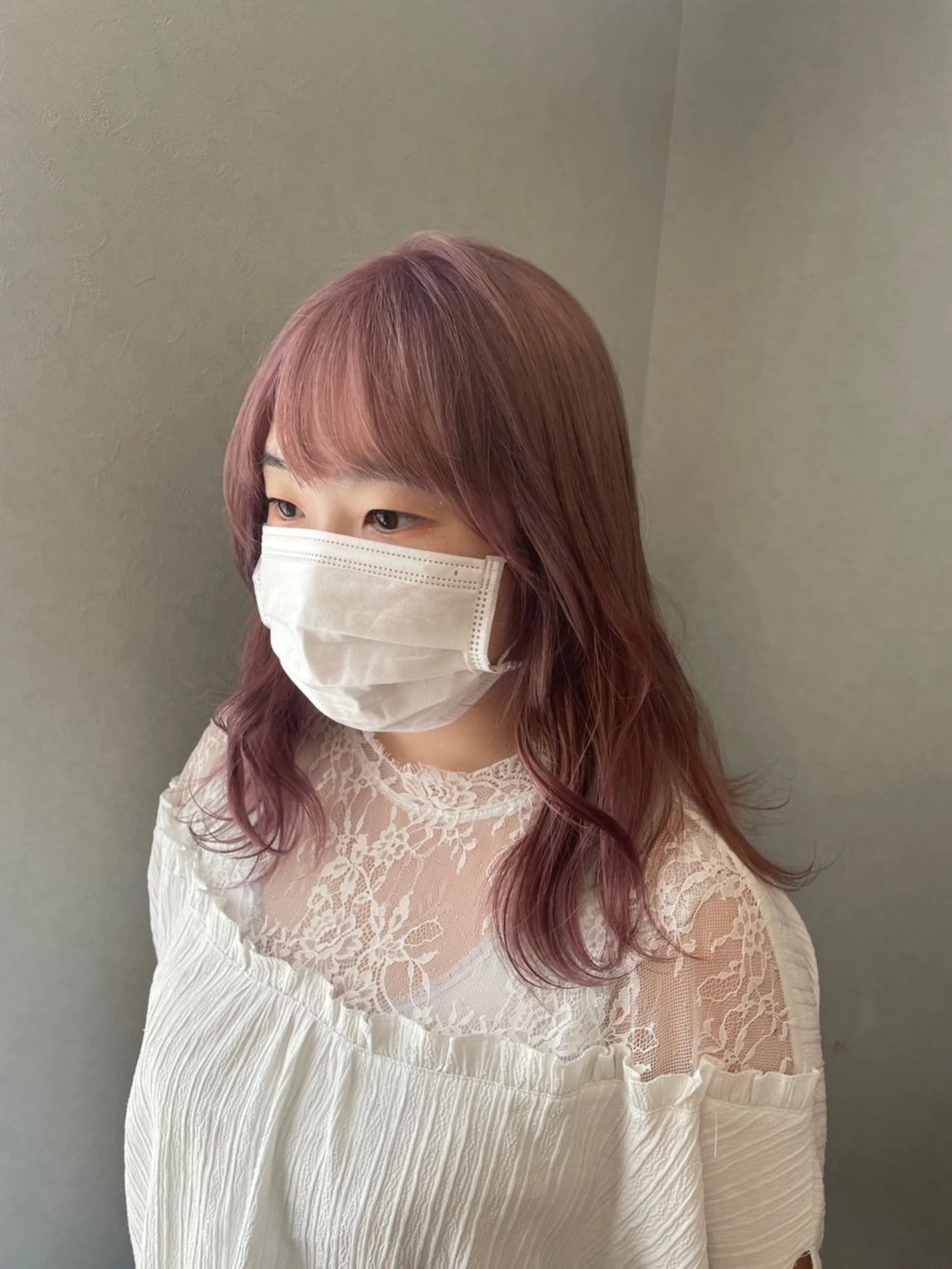 ミディアム ヘアカラー UNITED  BEAUTY KANAZAWA所属・テラダ ユウシン西金沢のヘアスタイル