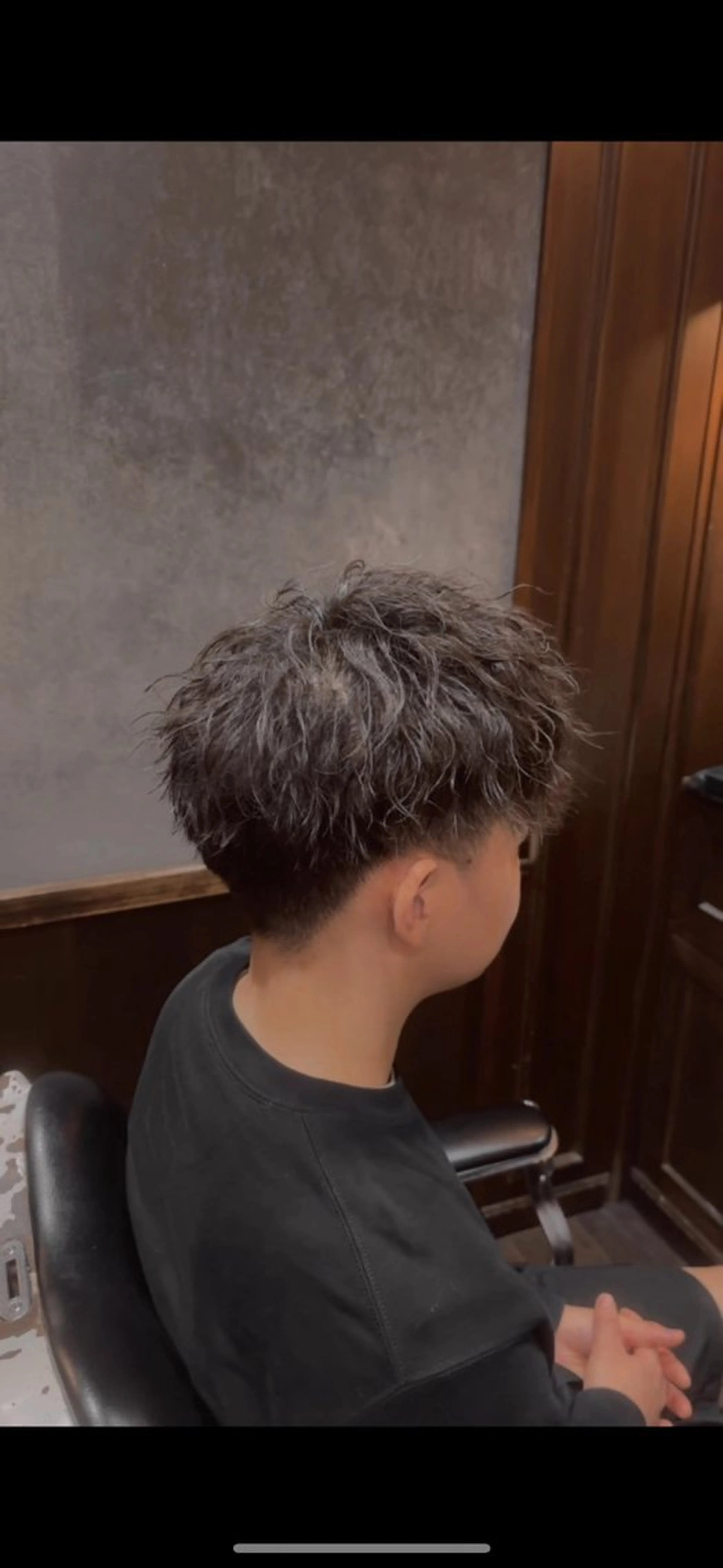 ショート パーマ メンズ カット パーマ 束感🔥パーマ🏍 兼平 将登のヘアスタイル