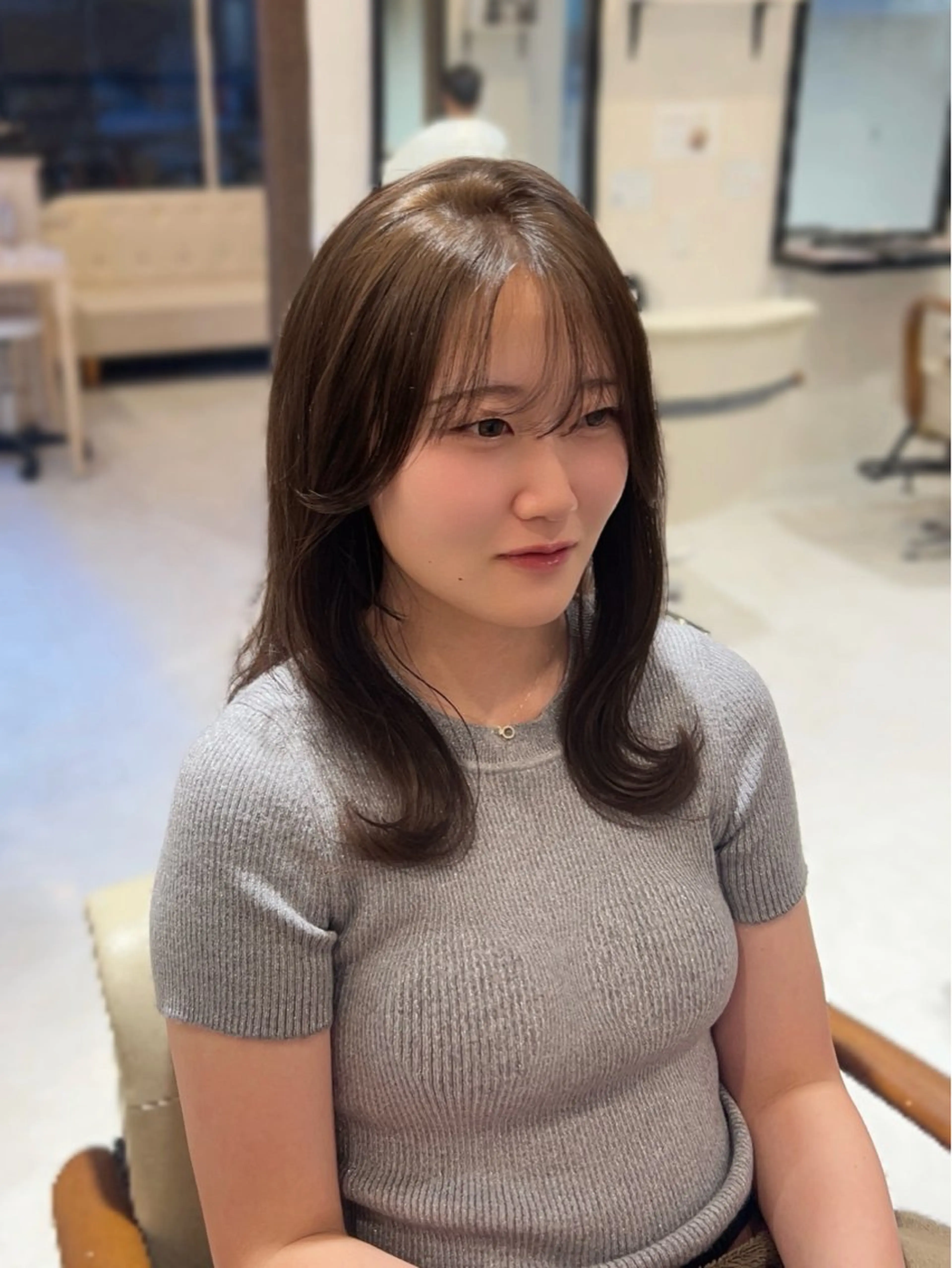 セミロング カット ヘアカラー トリートメント 本店店長☆ 前原海翔のヘアスタイル