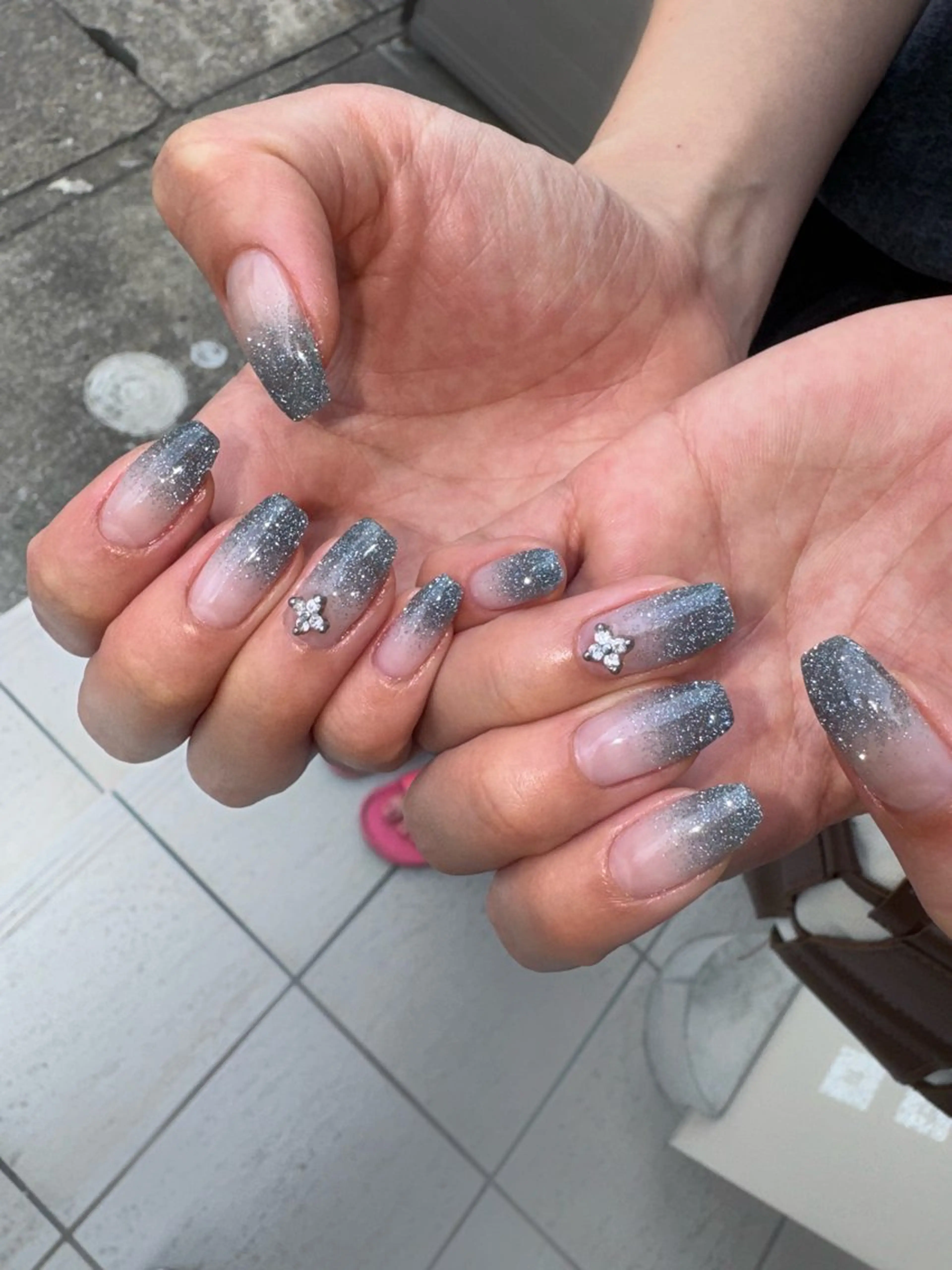 ネイル フラッシュネイル ニュアンスネイル ハンドネイル Nail salon Genieのネイルデザイン