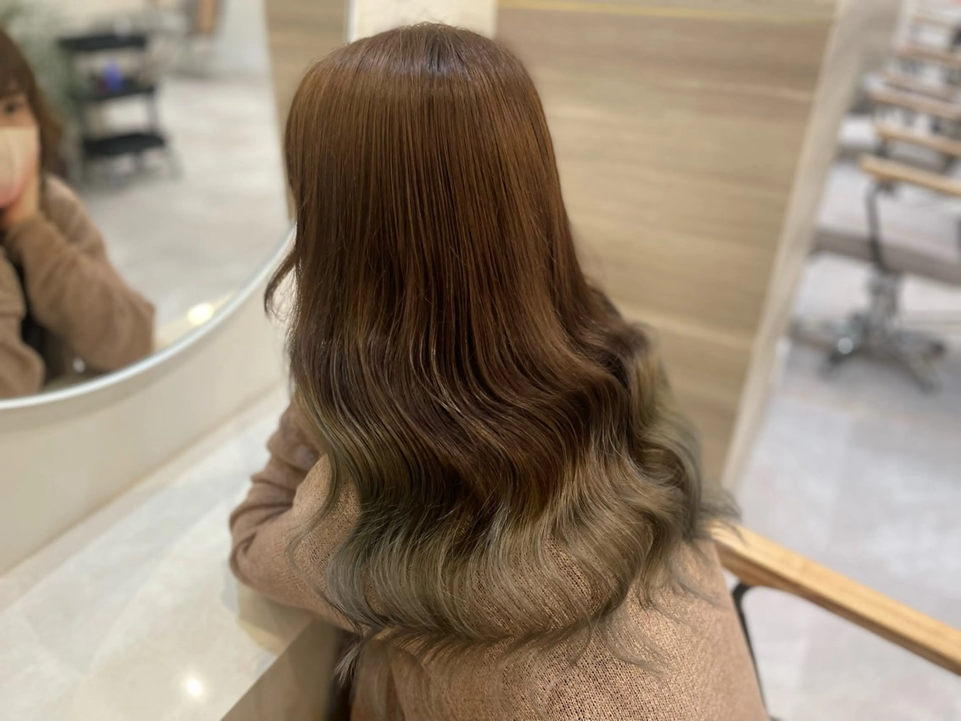 ロング カラー ヘアカラー トリートメント NANA🍊/熊谷 /縮毛矯正/髪質改善のヘアスタイル