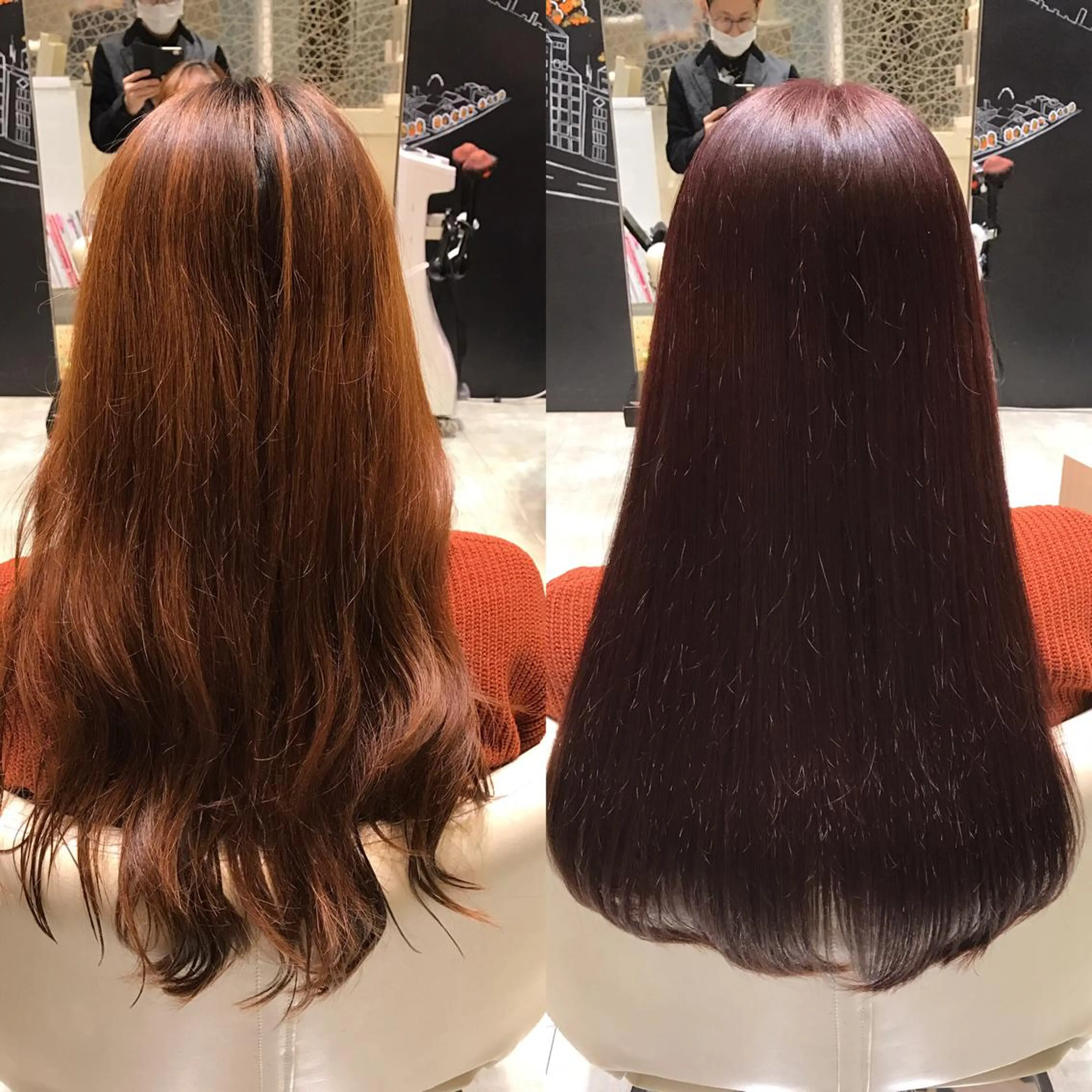 ショート ミディアム セミロング ロング カラー ヘアアレンジ レッドカラー Re:ta KANZOの眉毛・アイブロウイメージ