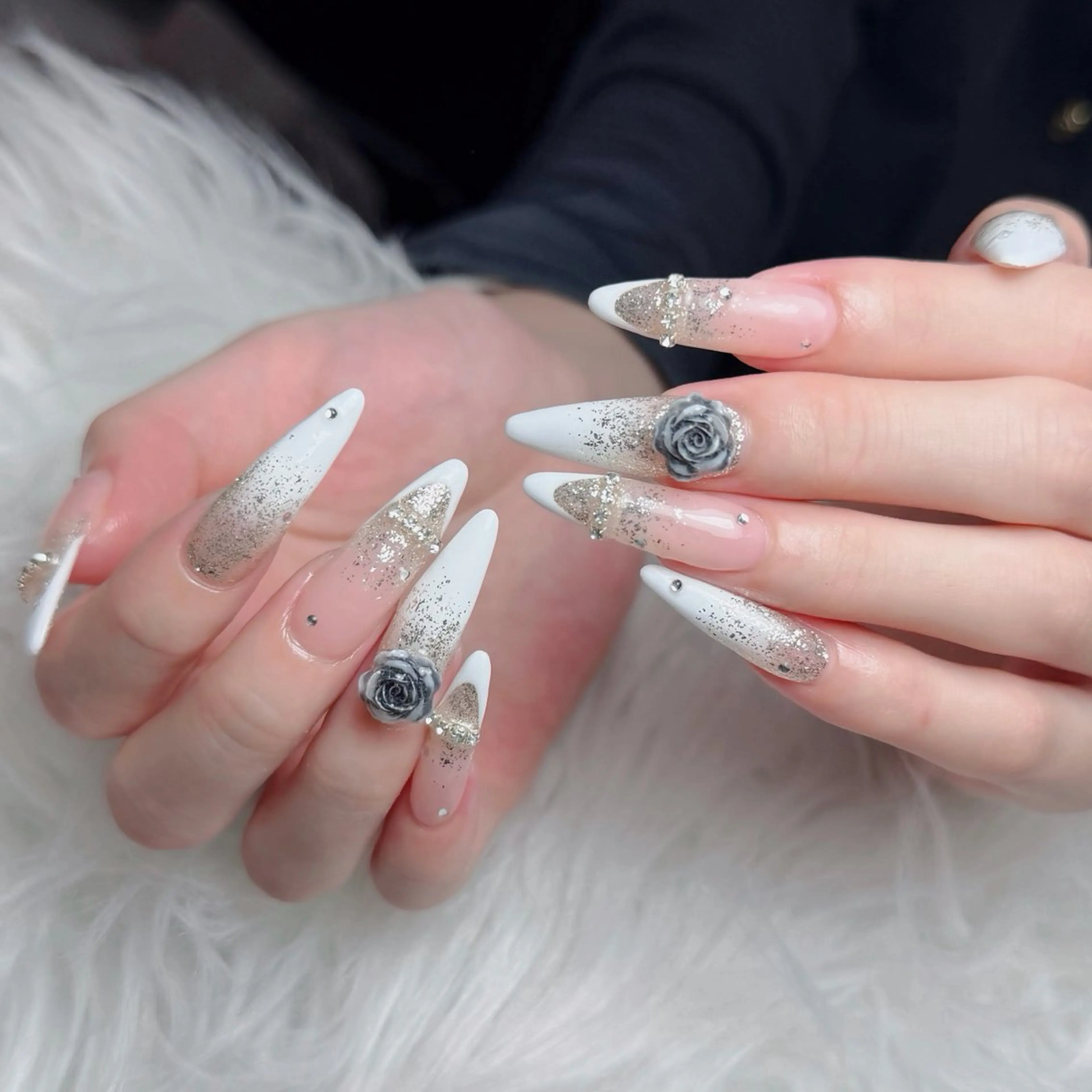 ネイル アートネイル フレンチネイル ジェルネイル 韓国ネイル マグネットネイル ハンドネイル Lenie Nail Okuboのネイルデザイン