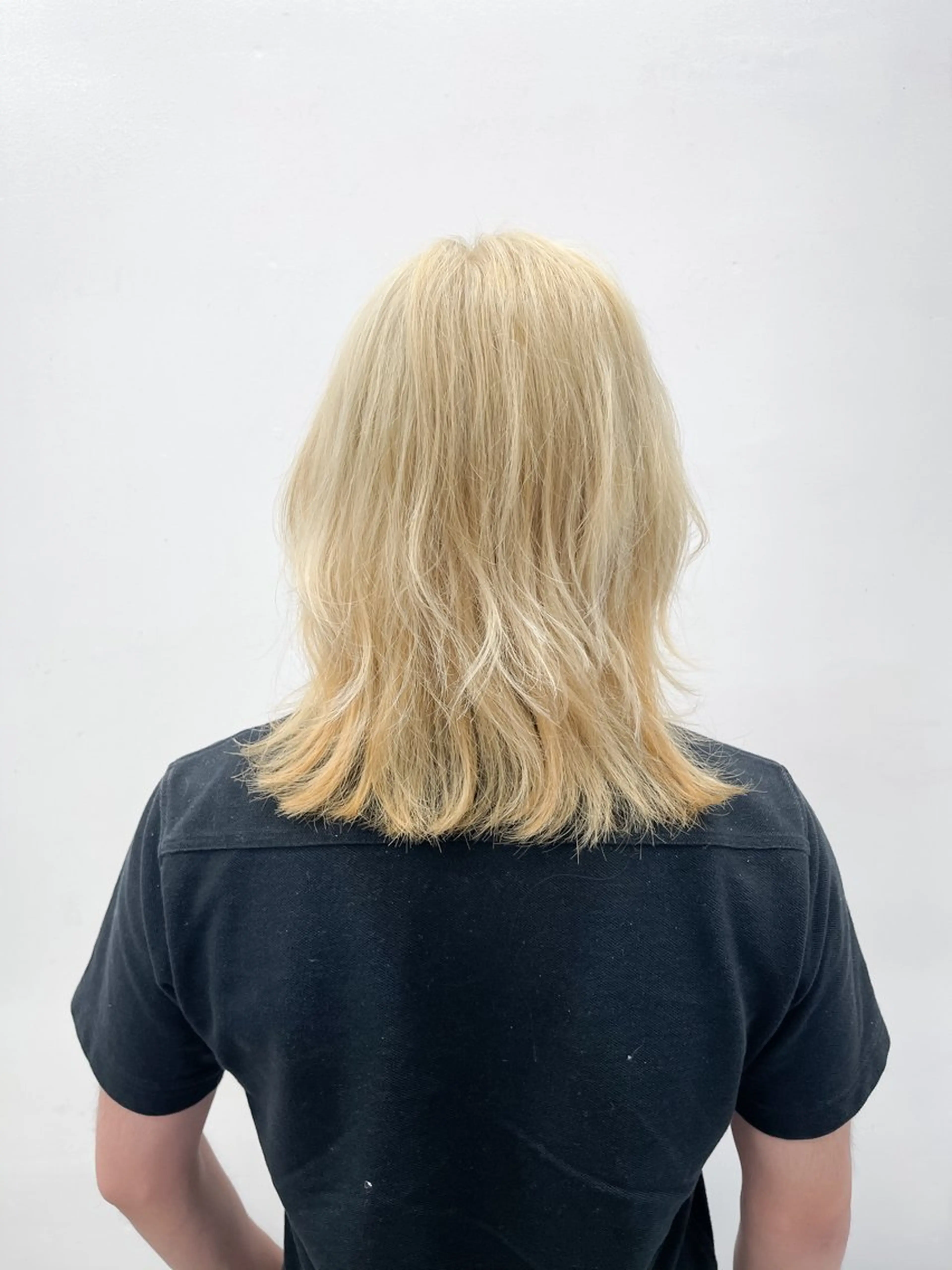 カラー メンズ ブロンド カット ヘアカラー 森本裕/オーナー/ スパイラルパーマのヘアスタイル