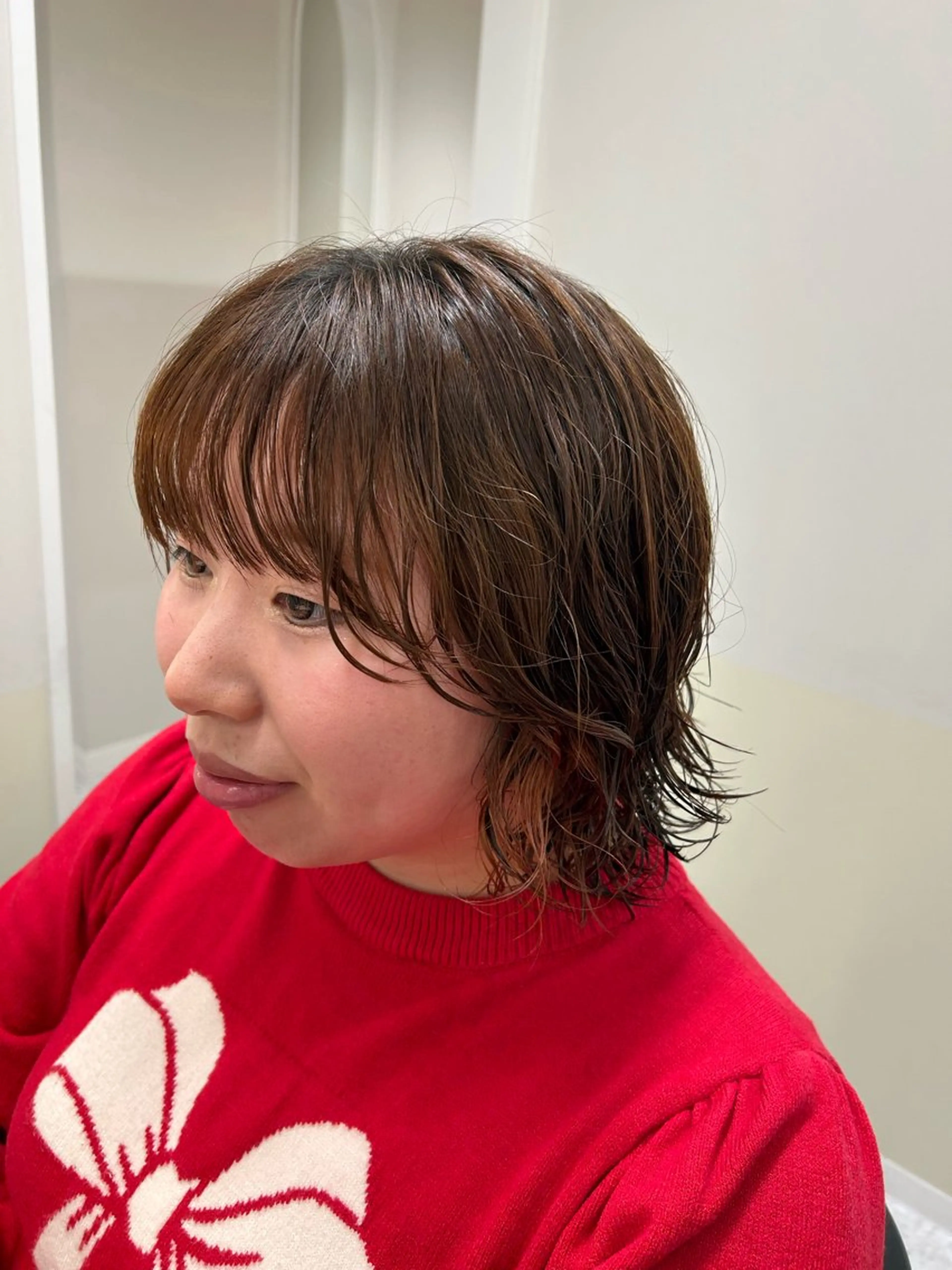 ショート パーマ カット パーマ トリートメント 🩰ニシムラヒカリ 半個室salon♡*のヘアスタイル