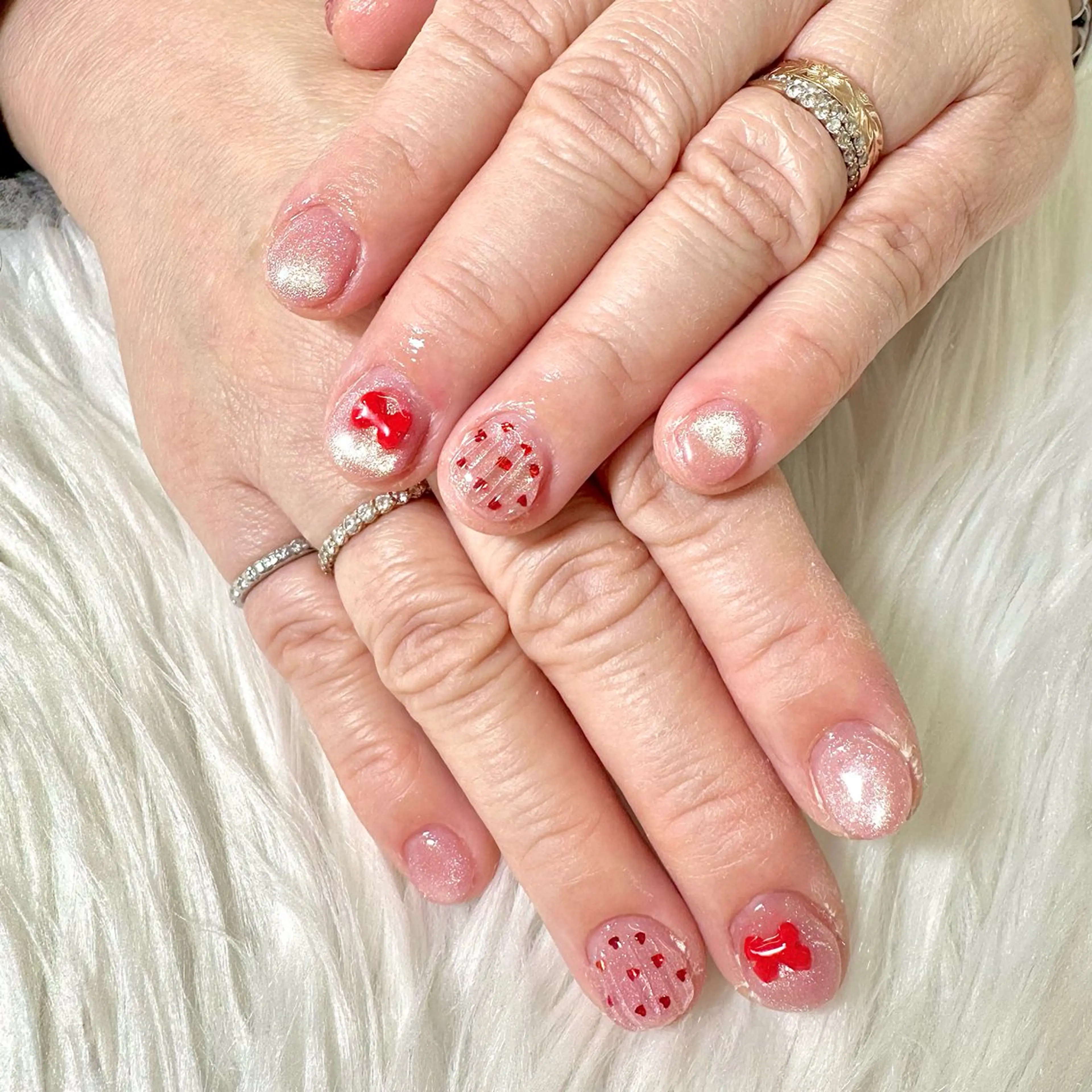 ネイル ハート ハンドネイル Heartnail Hino Reinaのネイルデザイン
