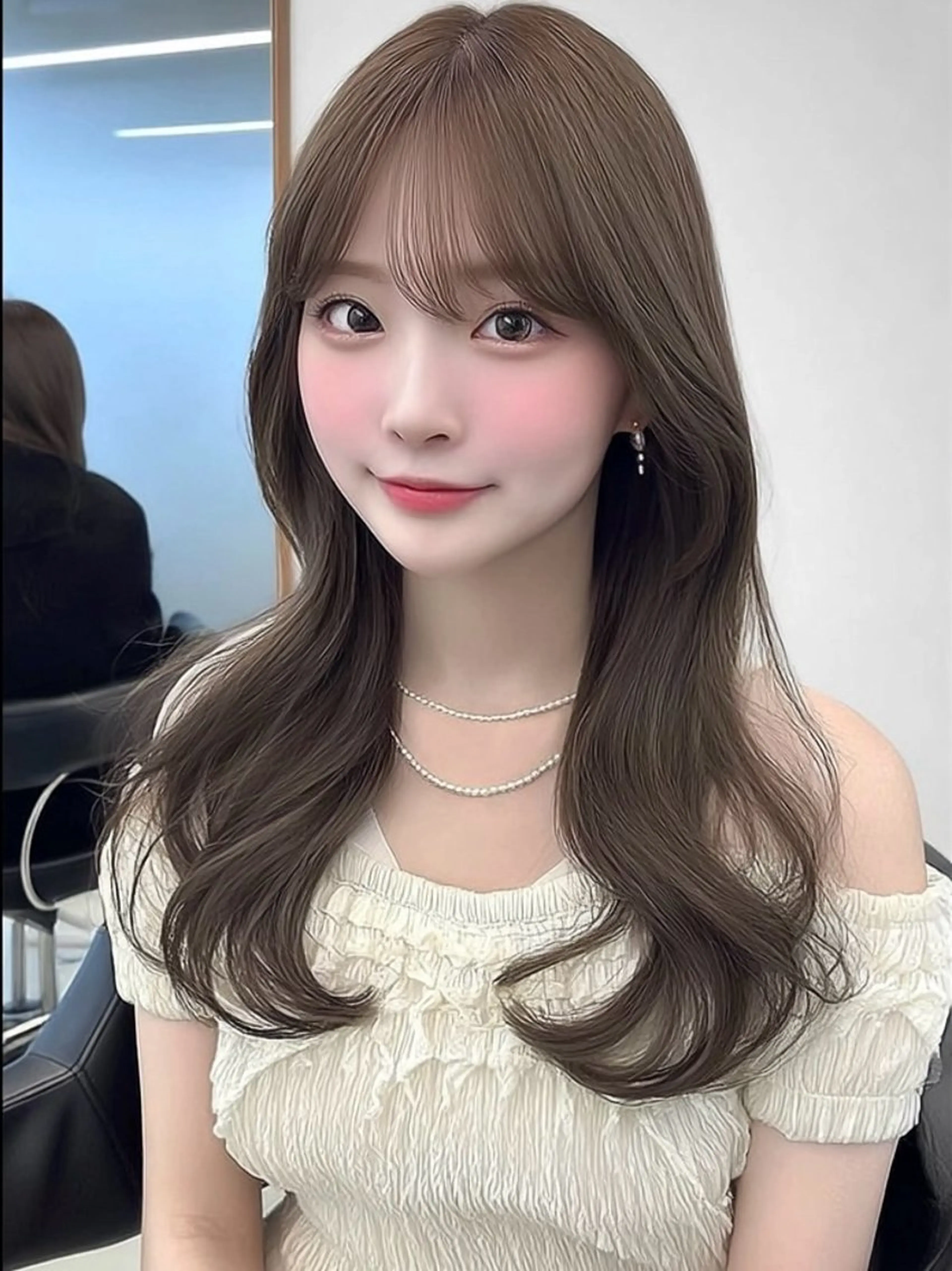 ロング ボブ 外国人風カラー カット ヘアカラー トリートメント 🎀透明感カラー/ yuka🎀のヘアスタイル