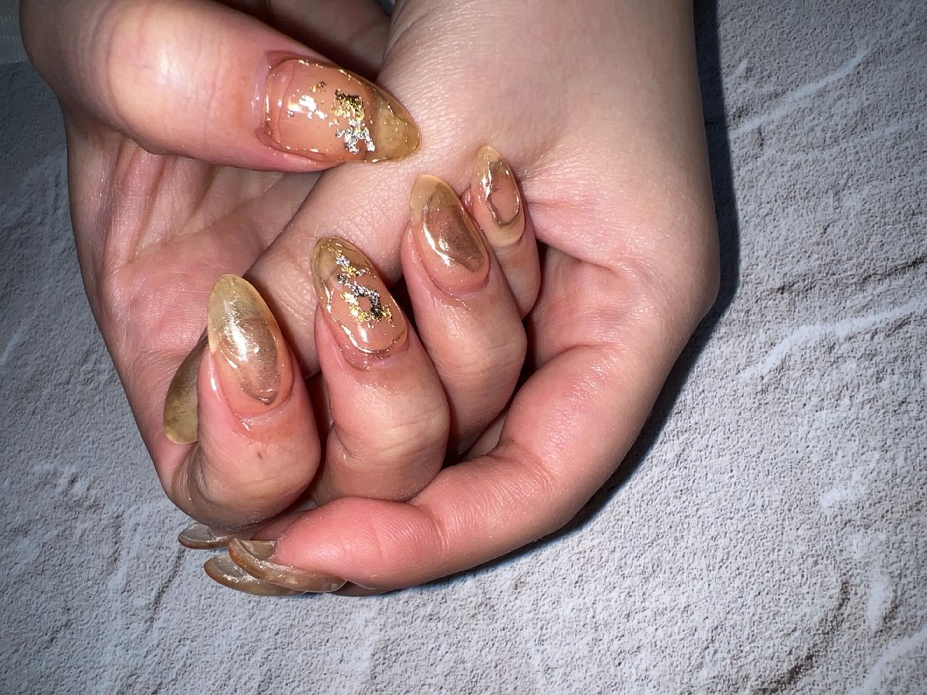 ネイル ミラーネイル ニュアンスネイル coco nailのネイルデザイン