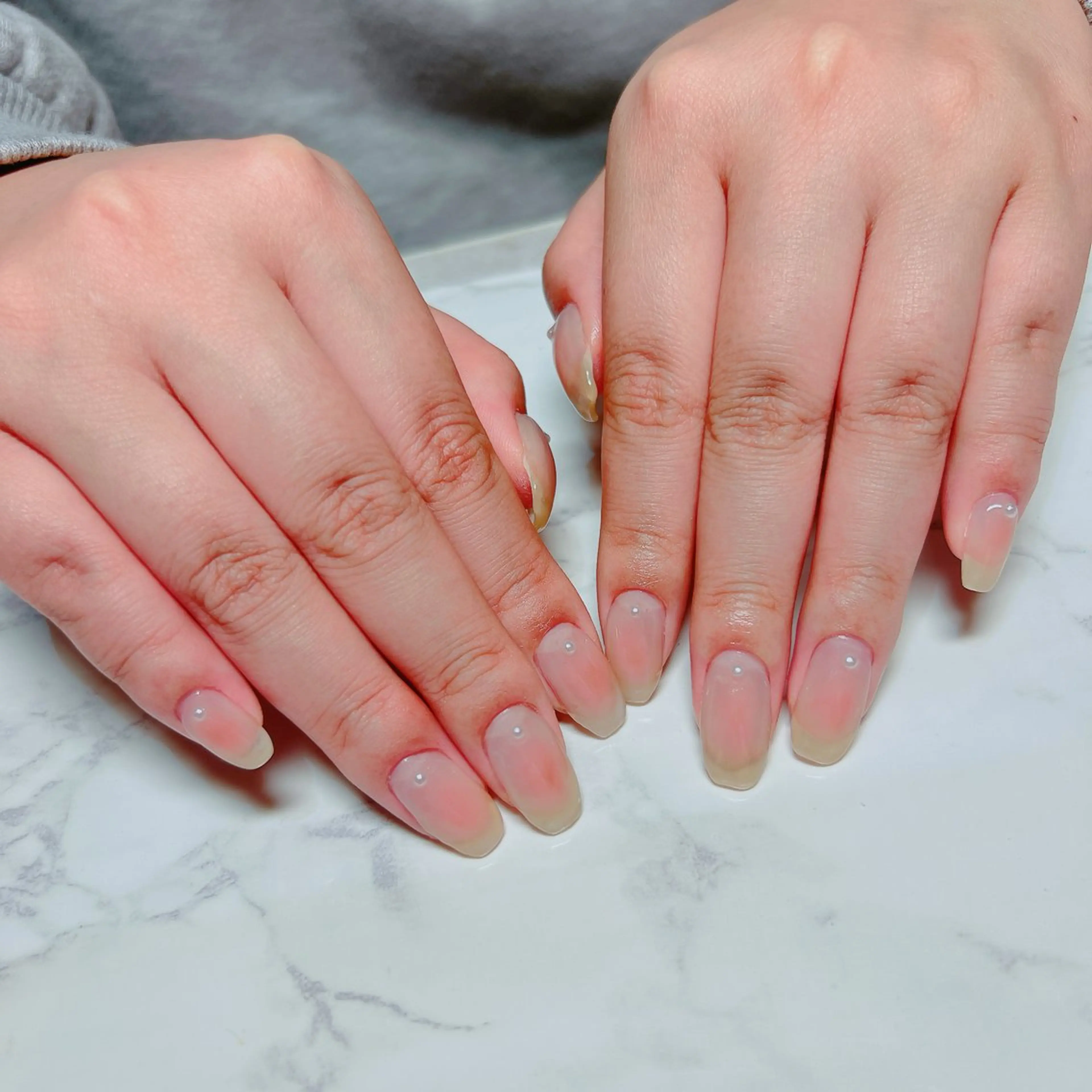 ネイル チークネイル クリアネイル マグネットネイル シンプルネイル ハンドネイル たきぐち みちこのネイルデザイン