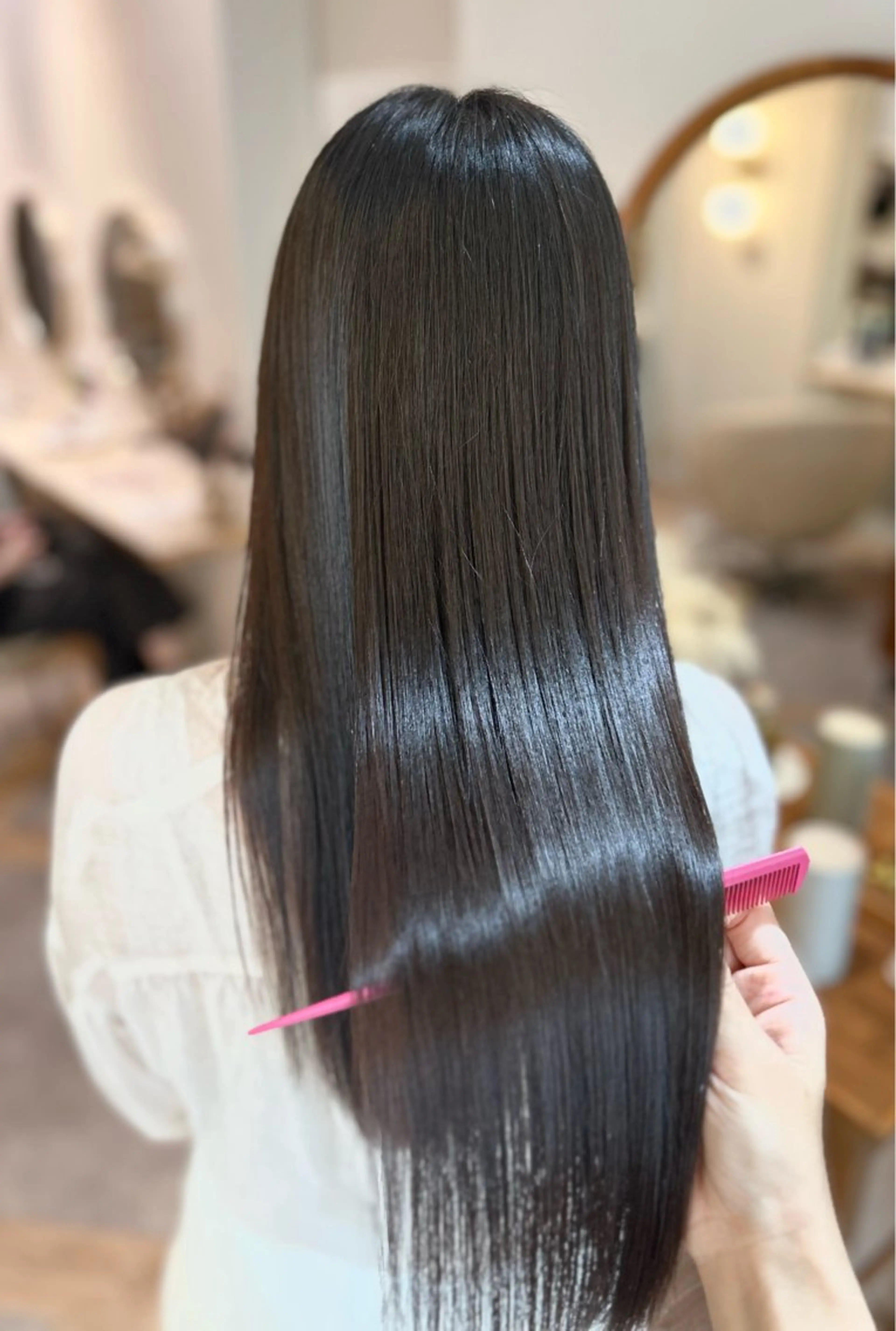 🩵【縮毛卒業】カラー+髪質改善ストレート🩵の写真