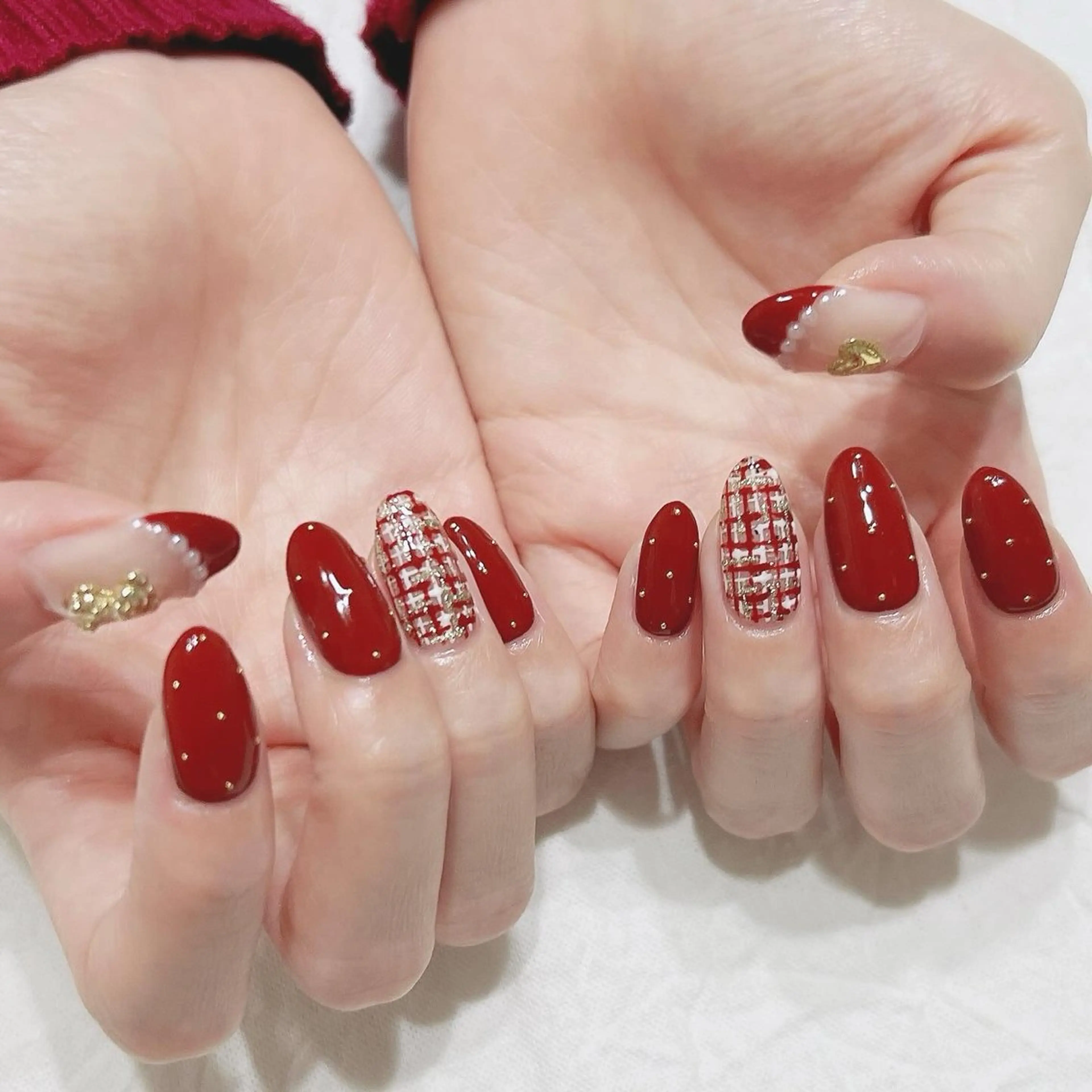 ネイル ハート ハンドネイル peaberry nailのネイルデザイン