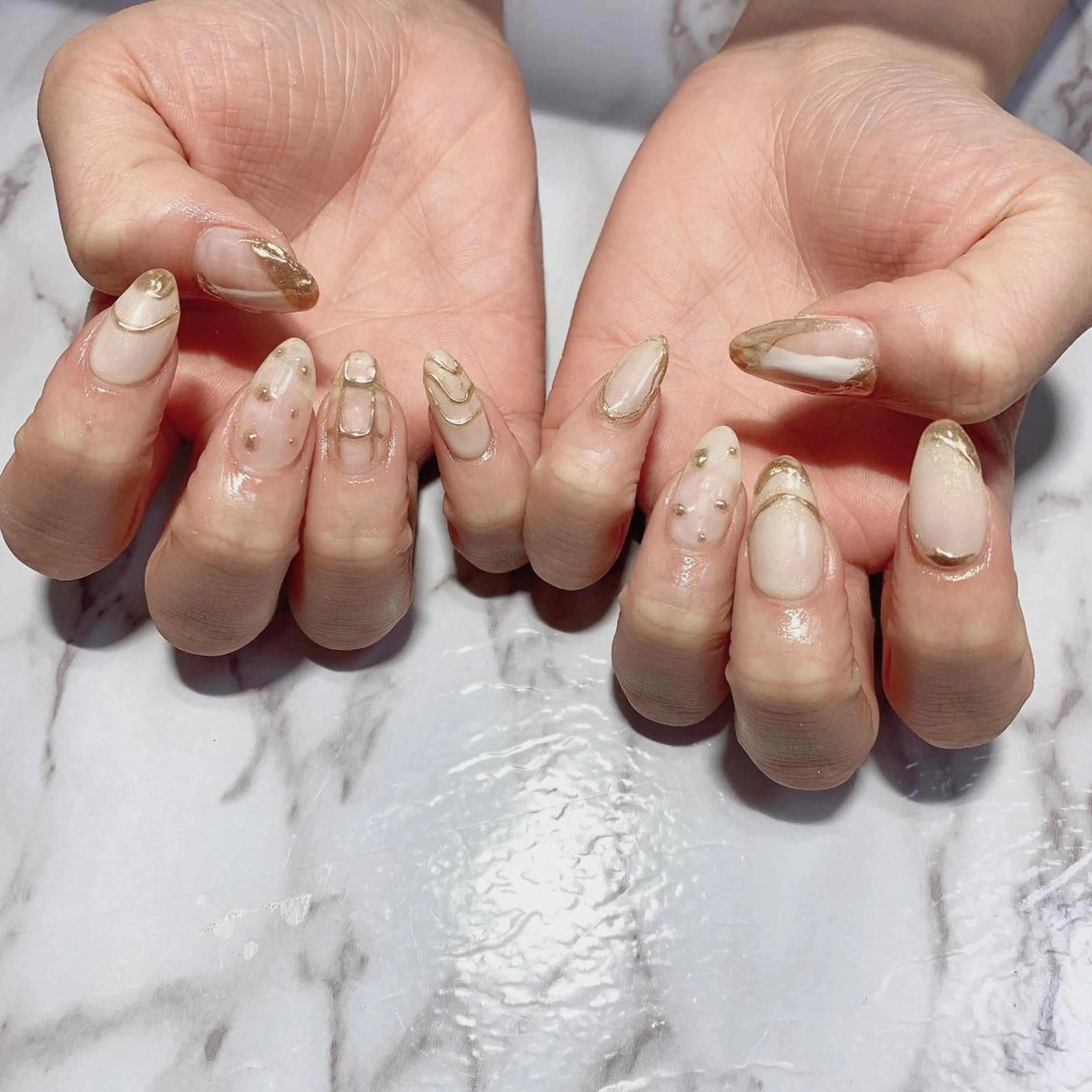 ネイル ニュアンスネイル Ally's Nailのネイルデザイン