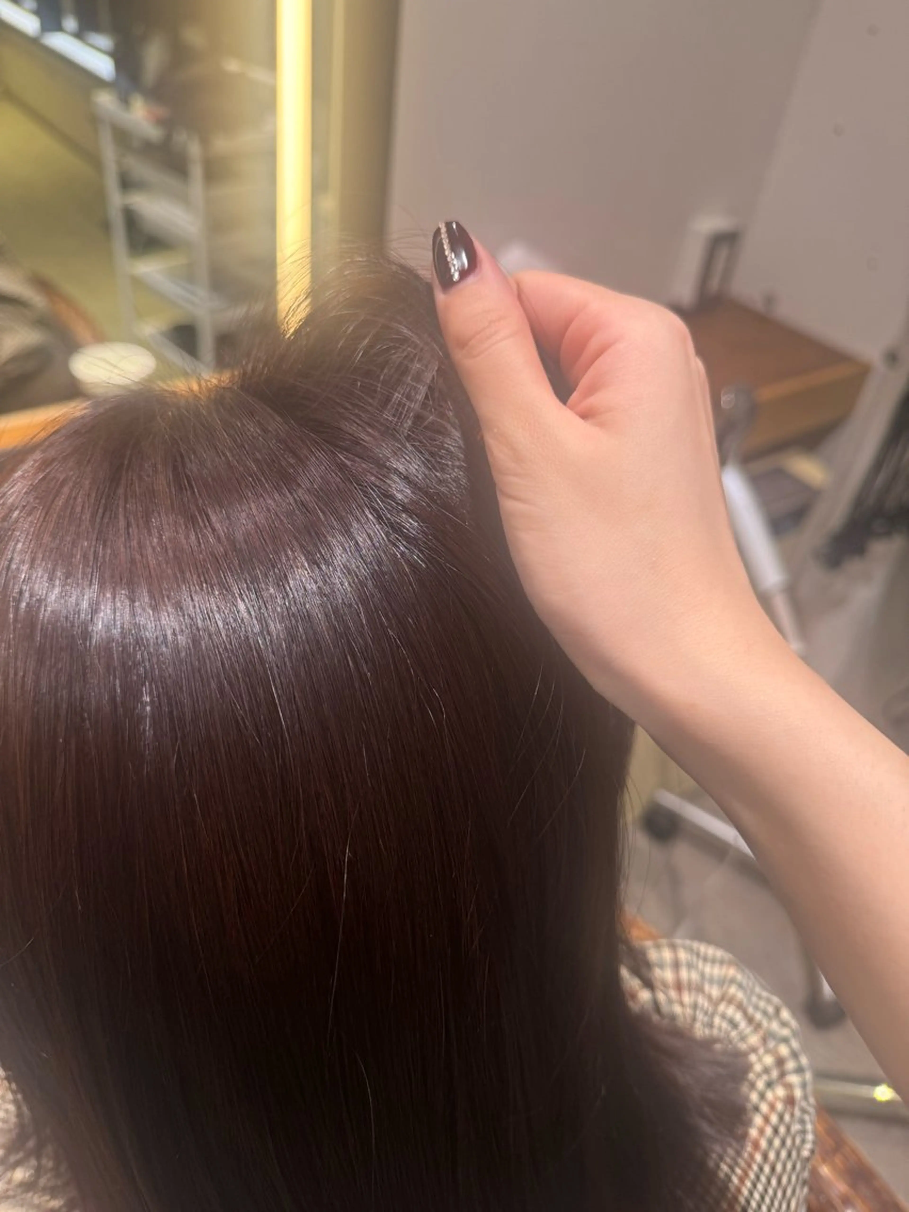セミロング カラー カット ヘアカラー トリートメント 暖色カラー🤎Red Neo　meiのヘアスタイル