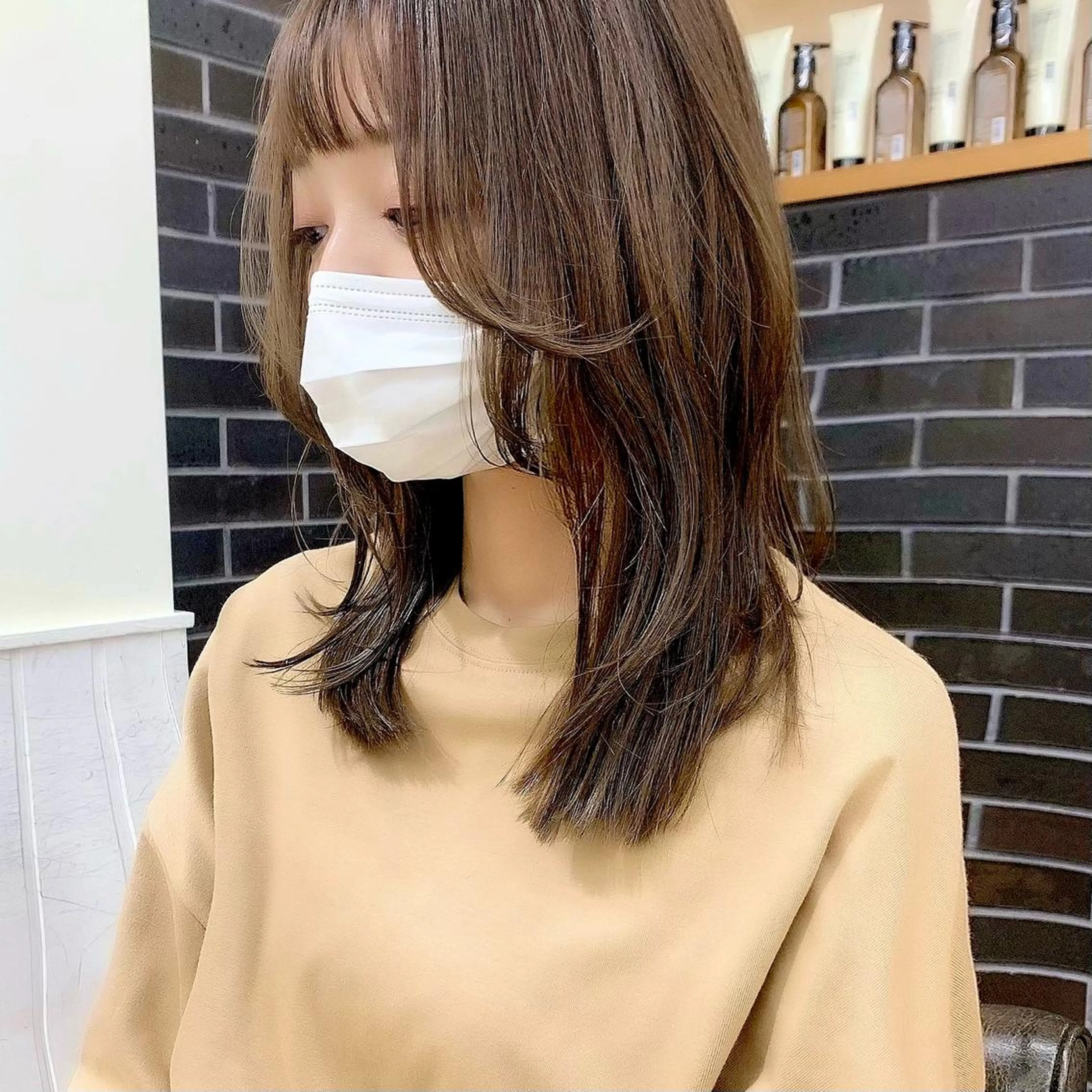 ロング カラー パーマ ヘアアレンジ メンズ キッズ ネイル マツエク・マツパ レイヤーカット 🌿透け感カラーのヘアスタイル