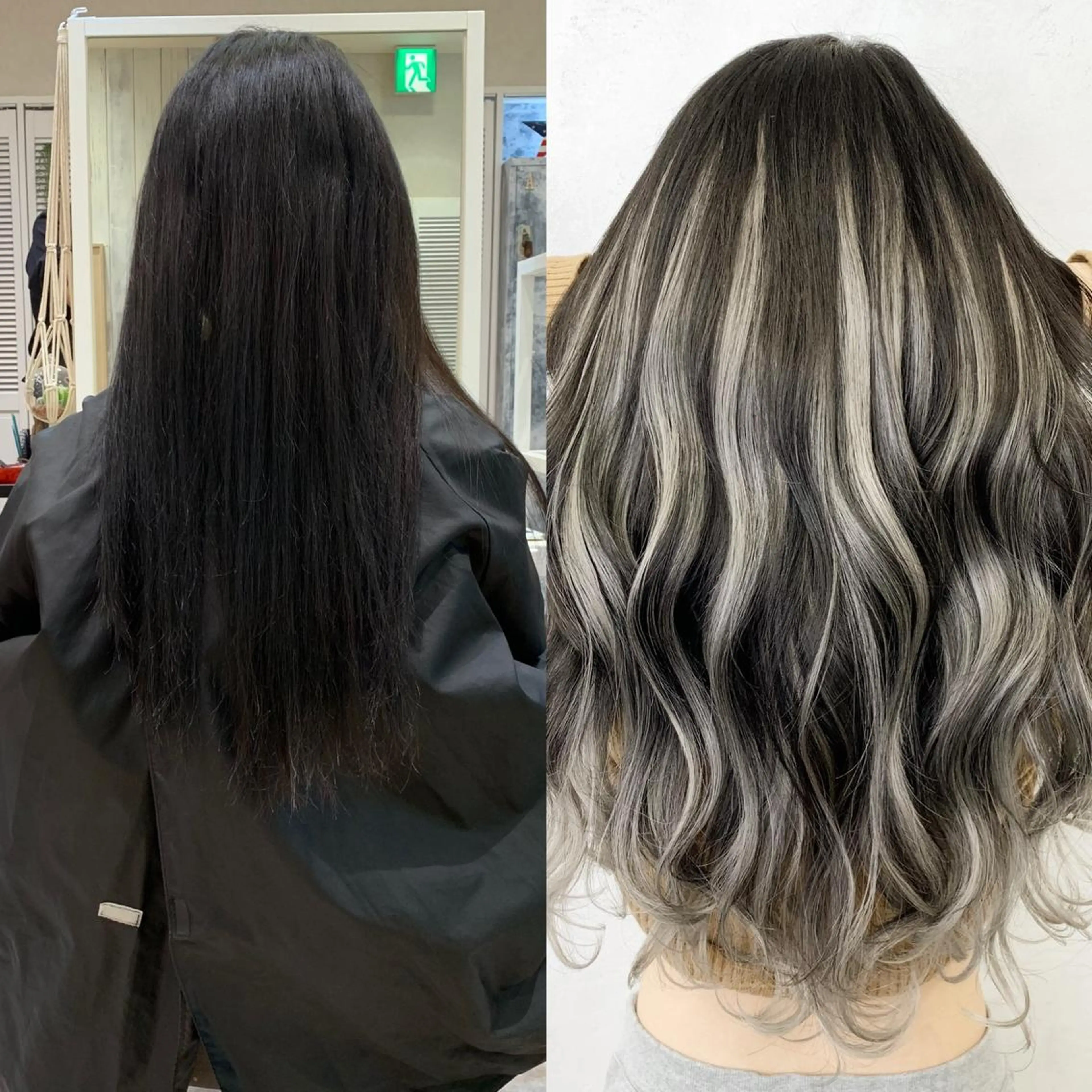 ロング カラー ヘアアレンジ エクステ TATSUYA アートディレクターのヘアスタイル