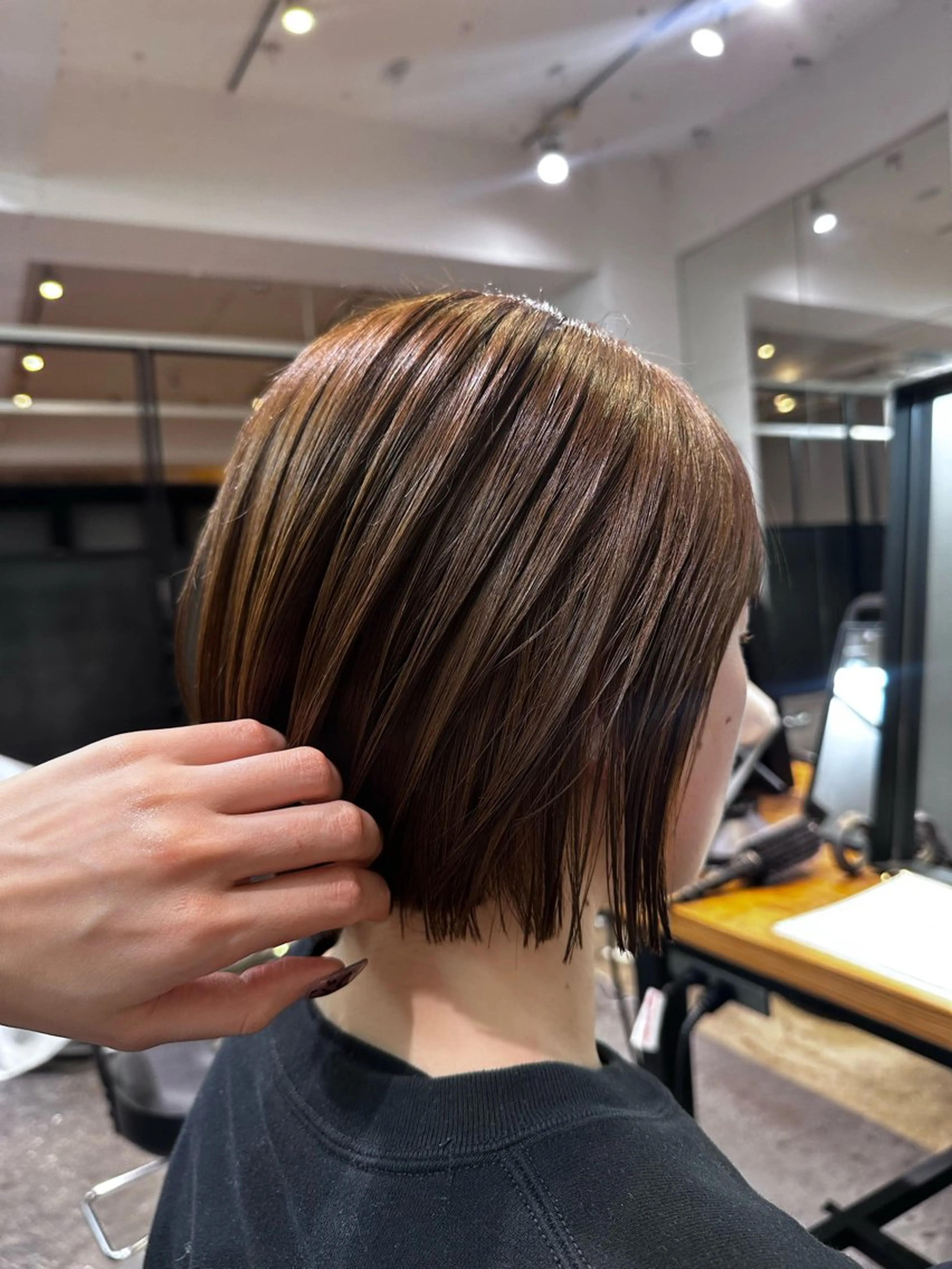 ショート ショートボブ ボブ ショートヘア レイヤーカット/ MELIKAのヘアスタイル