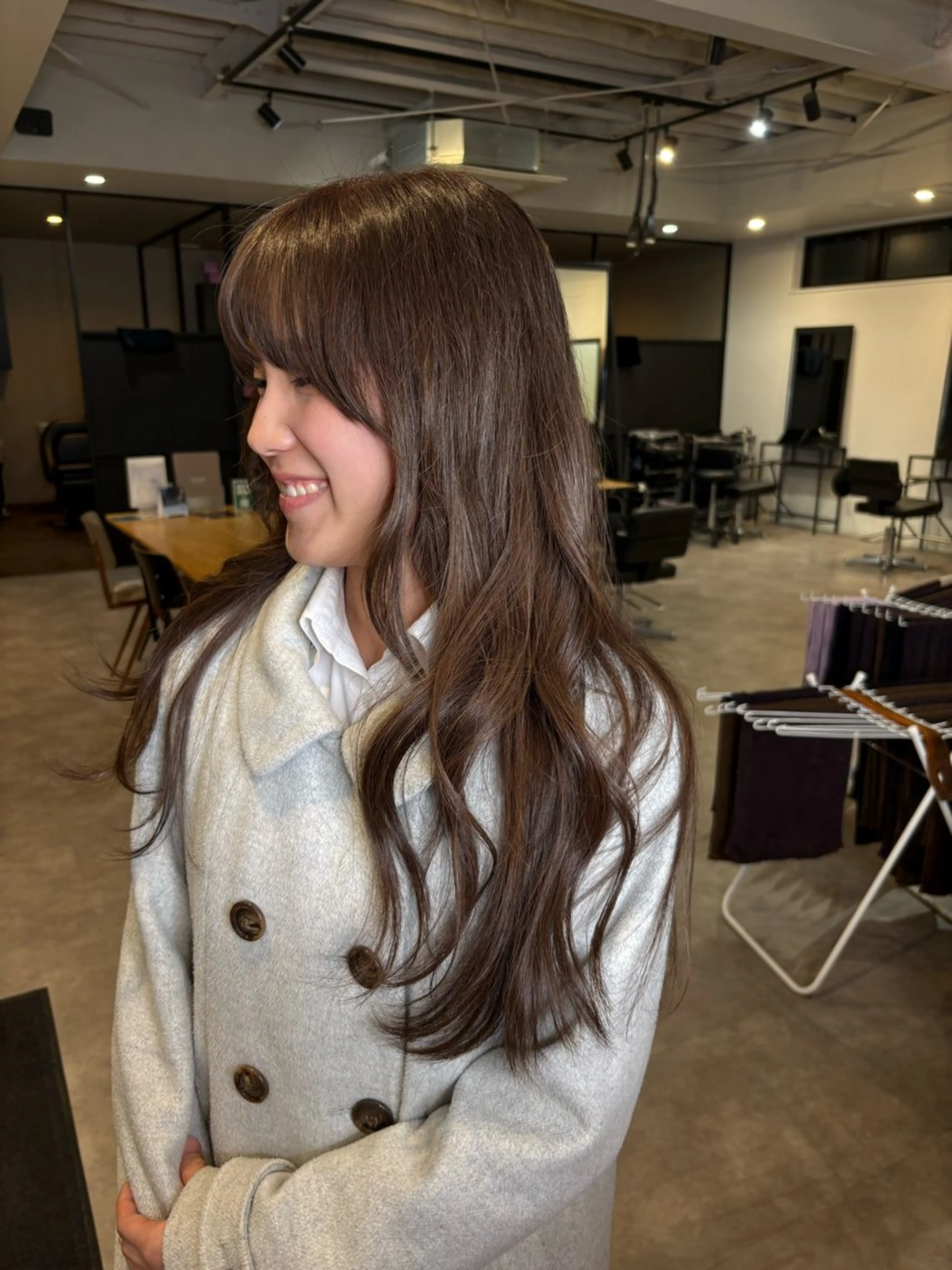ロング カラー ベージュカラー モカベージュ ヘアカラー number＋ / 璃々花のヘアスタイル