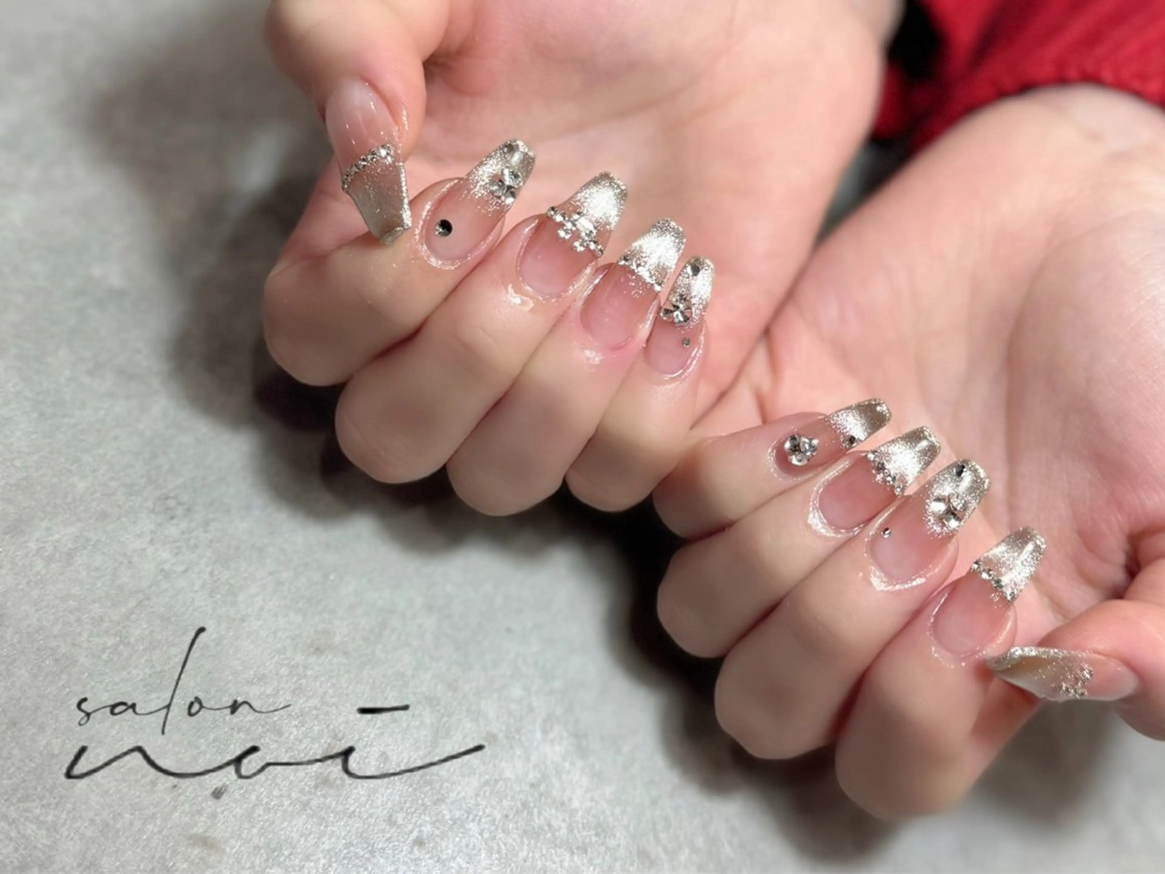 ネイル チークネイル マグネットネイル ハンドネイル salon noi所属・salon noiのネイルデザイン