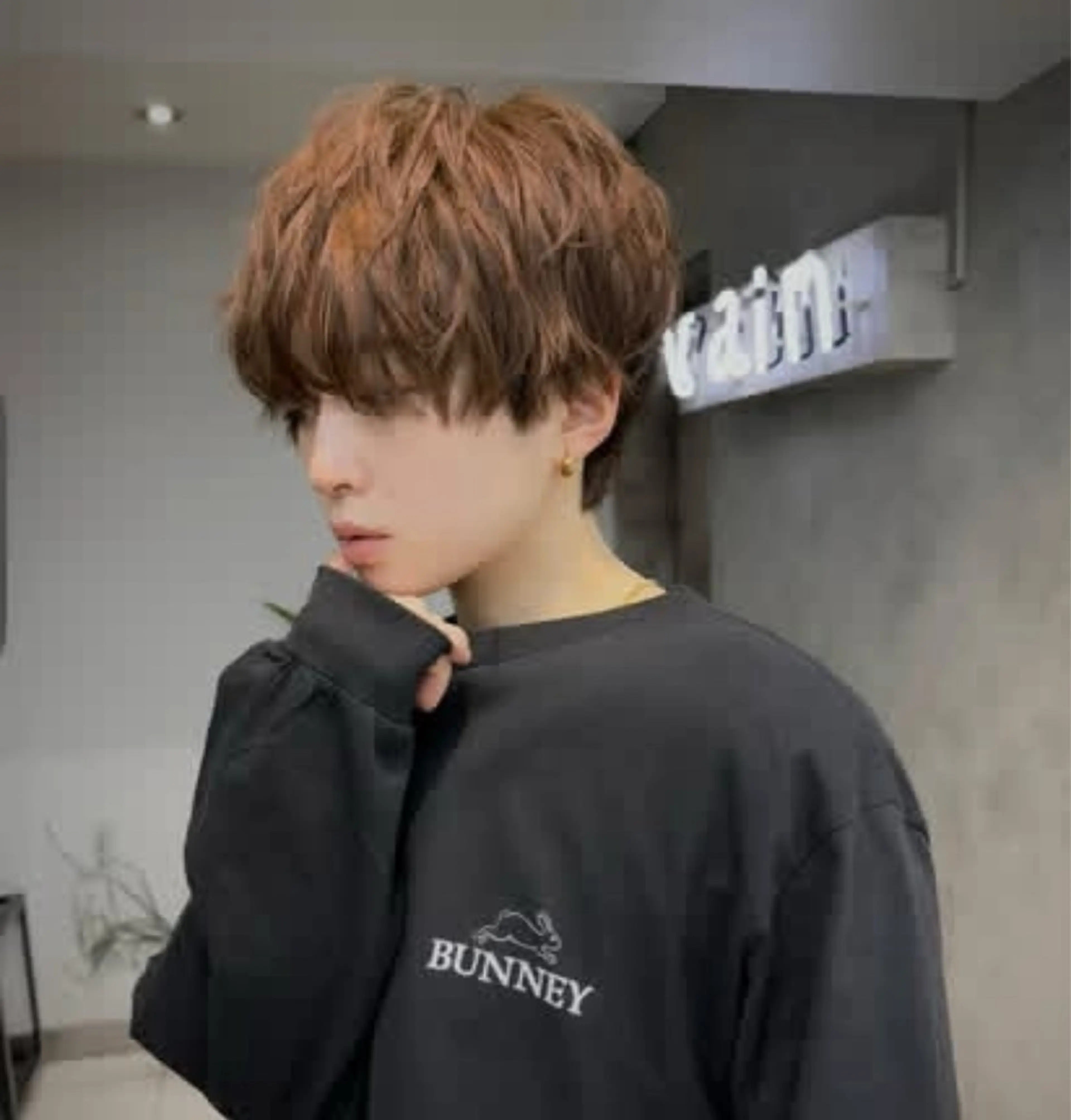 パーマ メンズ ウルフ🦋顔まわり ❤︎ ͛めいのヘアスタイル