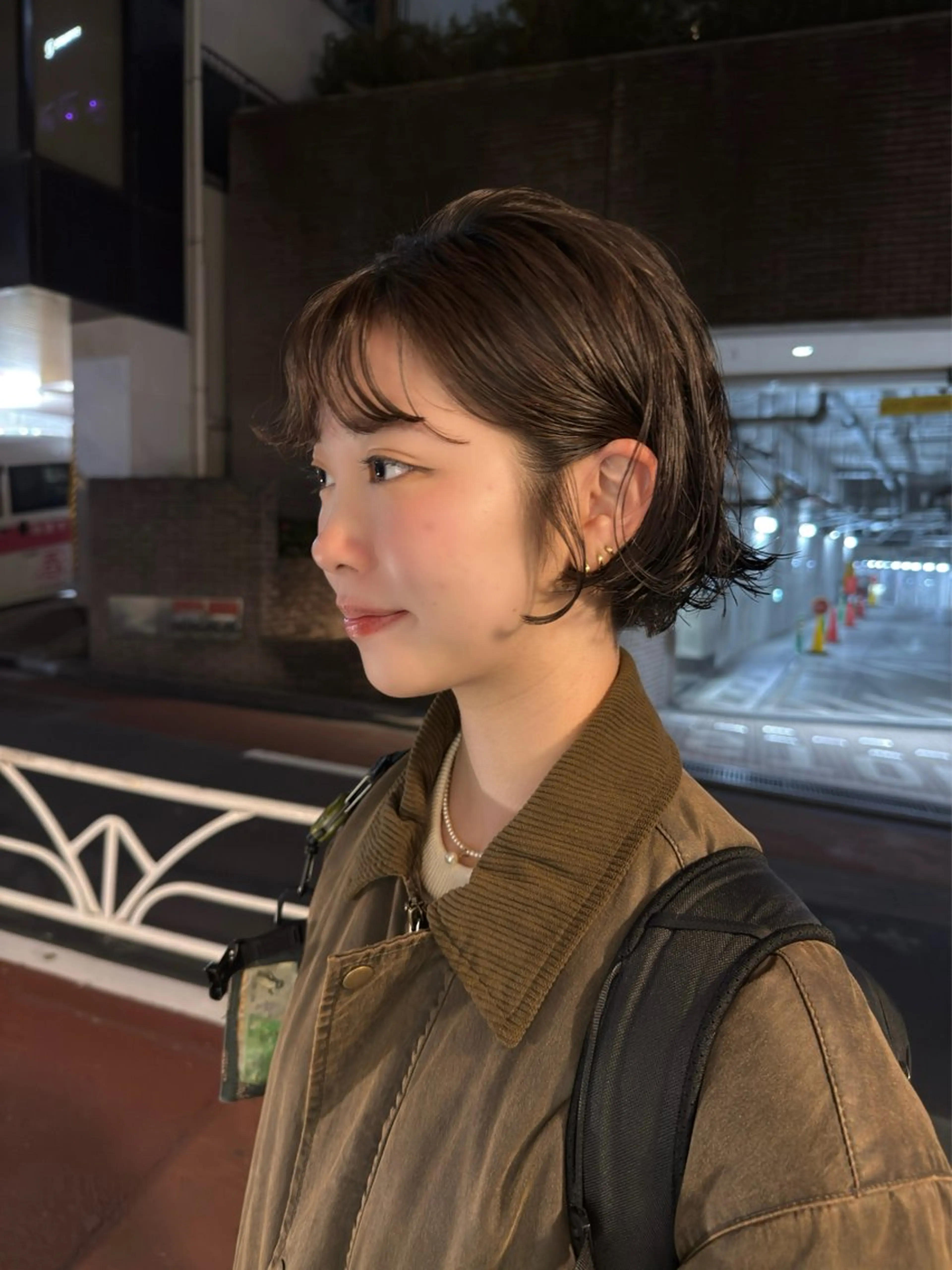 ショート パーマ パーマ/ボブ /レイヤー チヒロのヘアスタイル