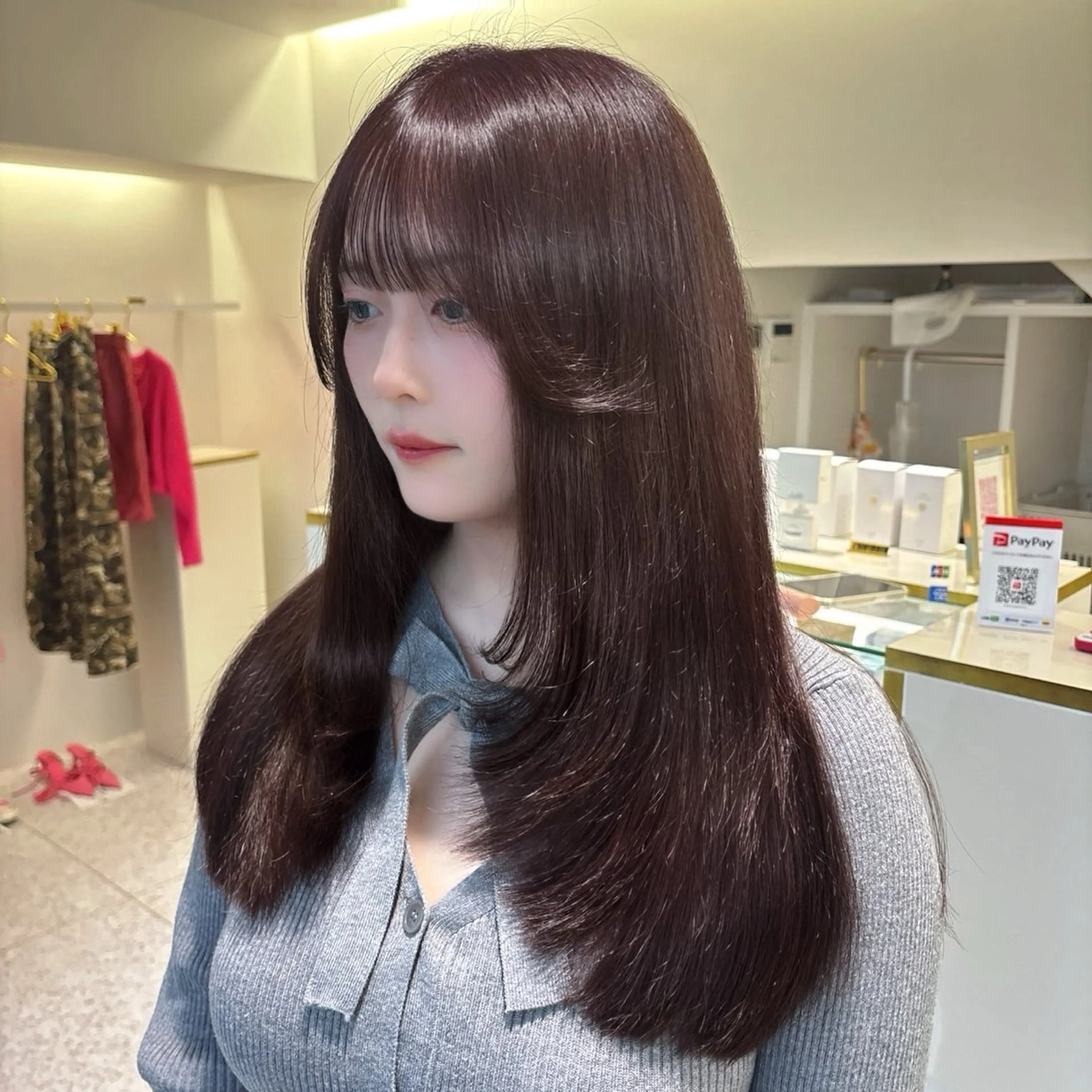ロング カラー 髪質改善 トリートメント Lavie moon airiのヘアスタイル