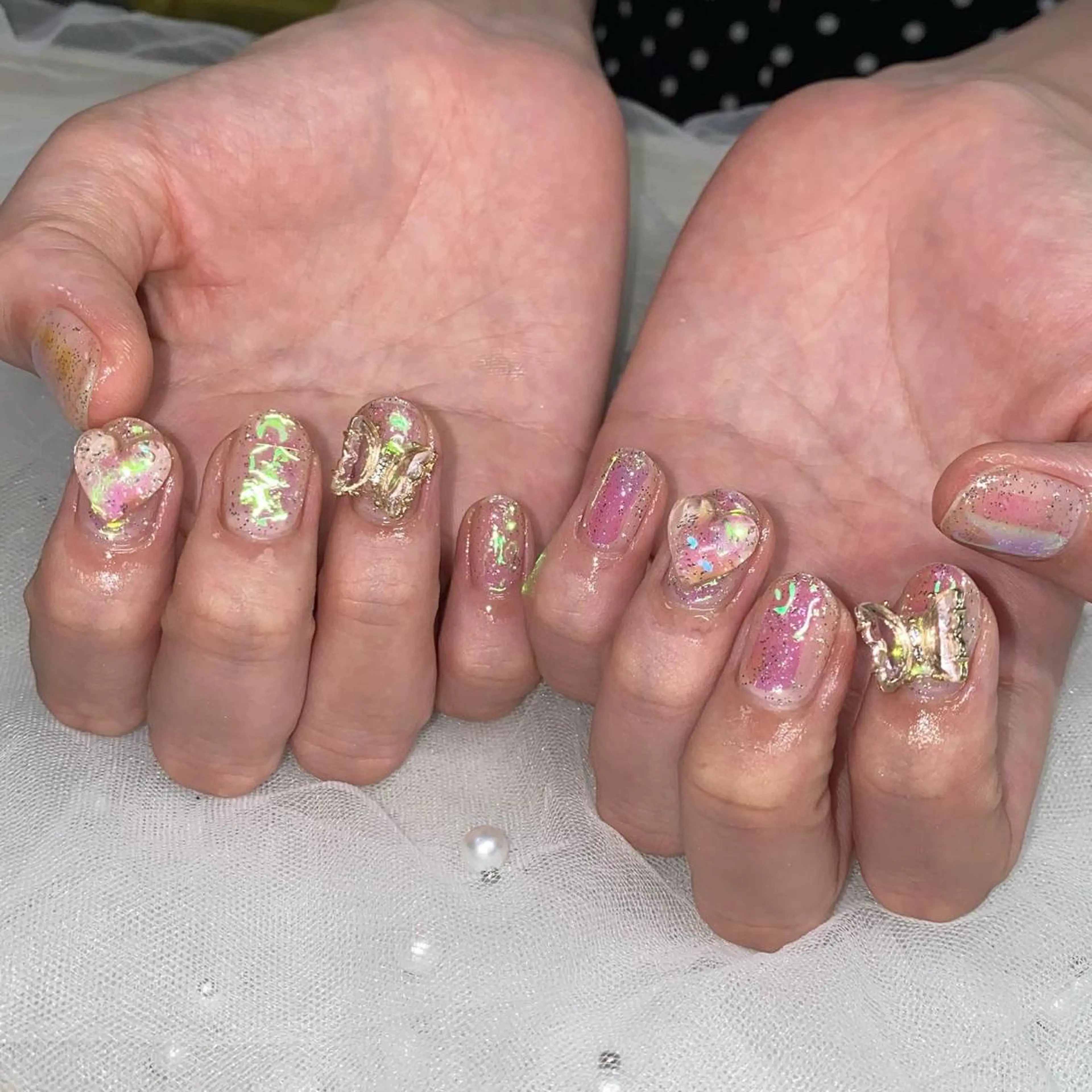 ネイル 氷ネイル・うるうるネイル I pinknail 韓国風·持ち込み専門のネイルデザイン