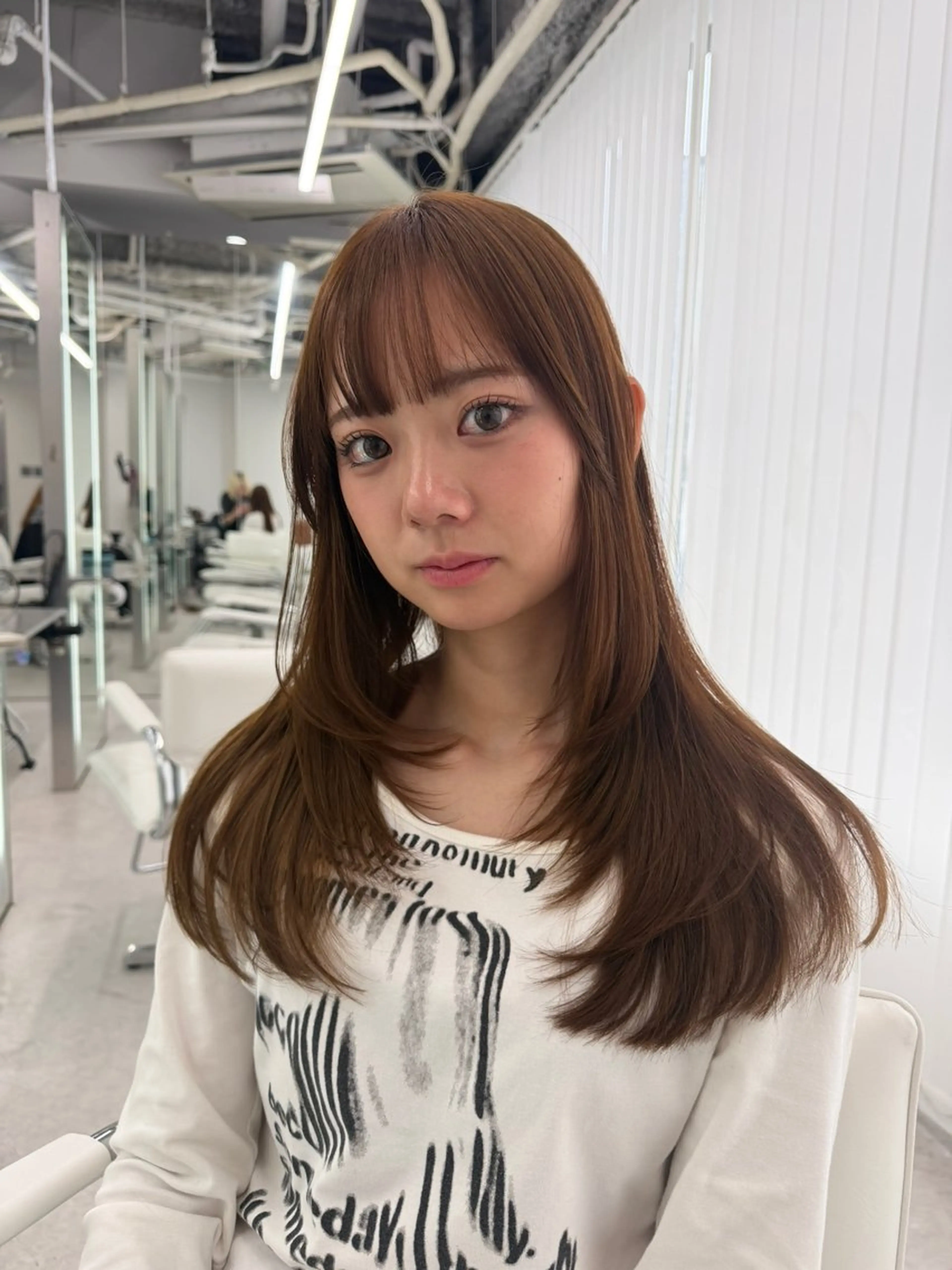 ロング カラー 大阪梅田/ イマムラミヅキのヘアスタイル