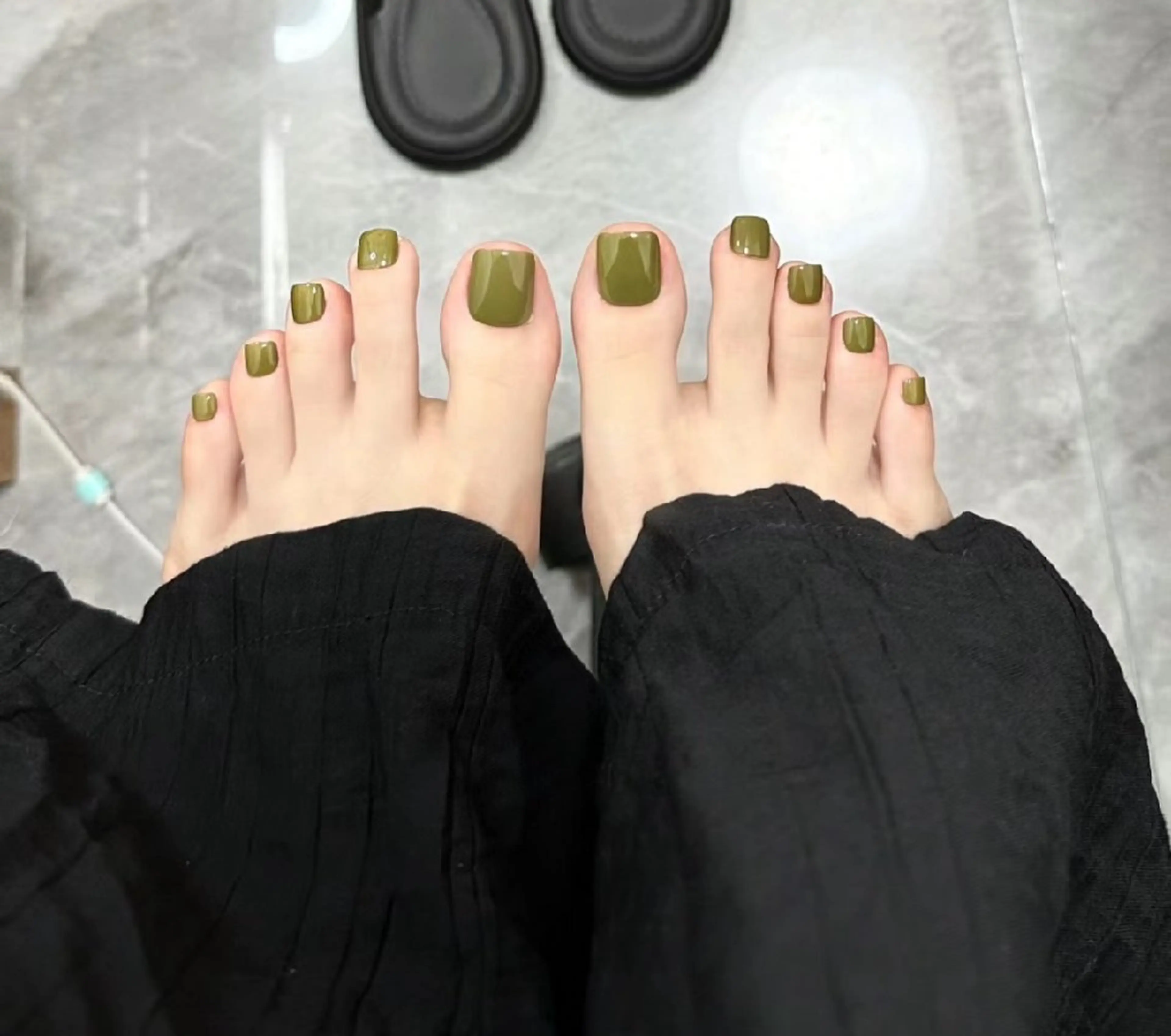 ★FOOT ワンカラー or ラメグラデーション【2色無料】【新規ソフトジェルオフ無料】の写真