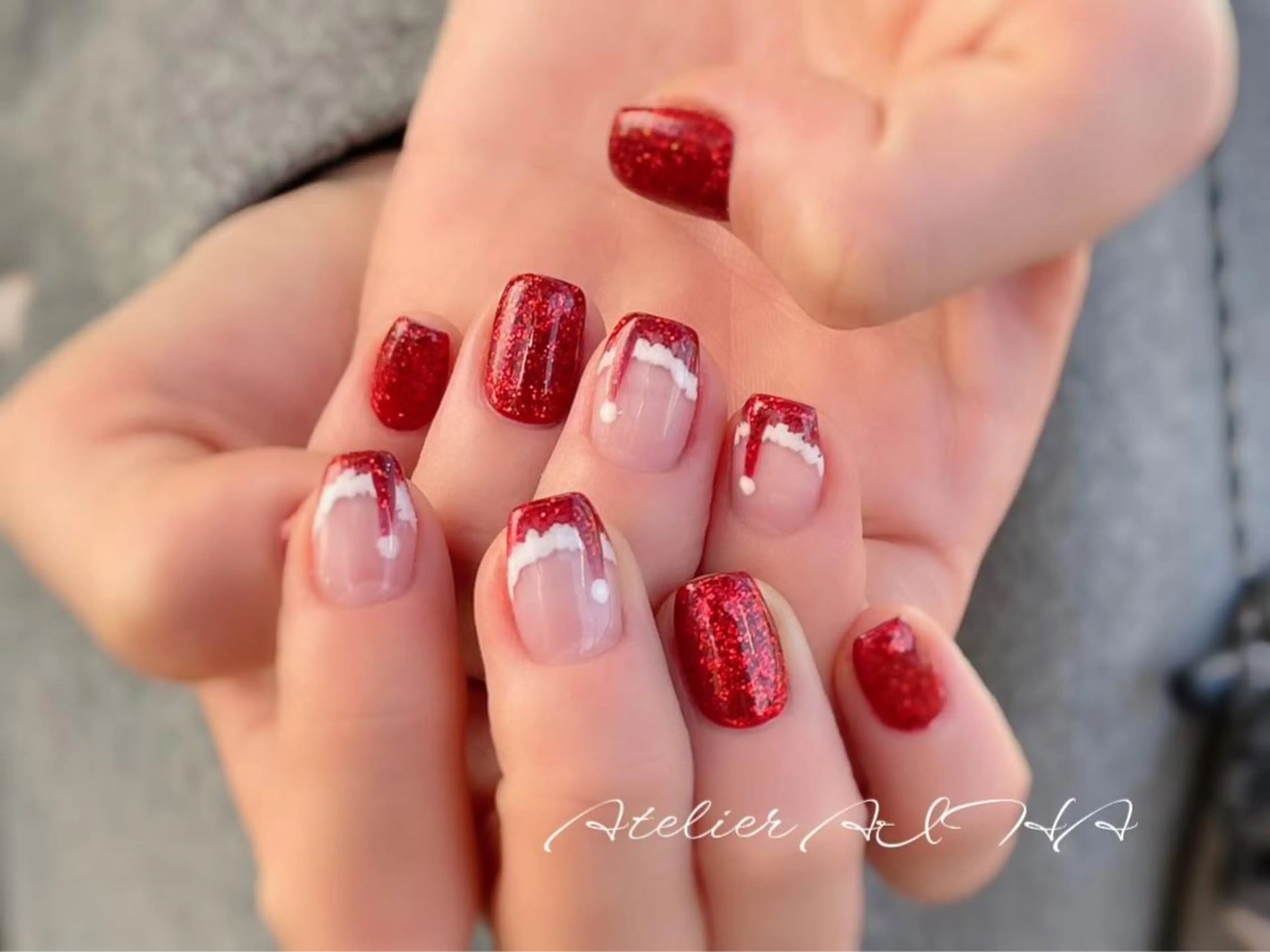 ネイル フレンチネイル ハンドネイル アトリエAIHA★ フィルイン推奨サロンのネイルデザイン