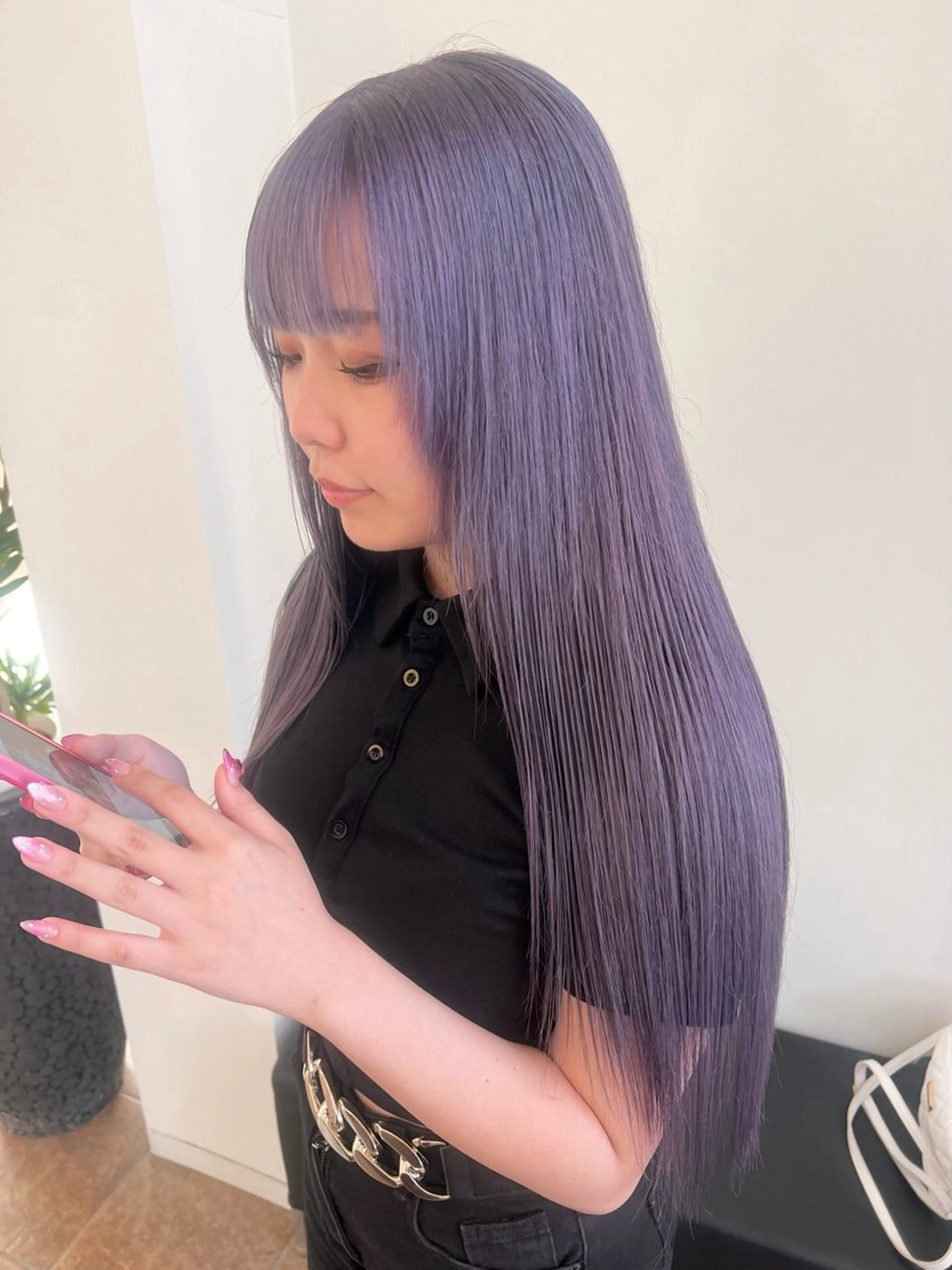 ロング カラー ブリーチ ケアブリーチ ハイトーンカラー ボブ 名古屋美容院 / keinaのヘアスタイル