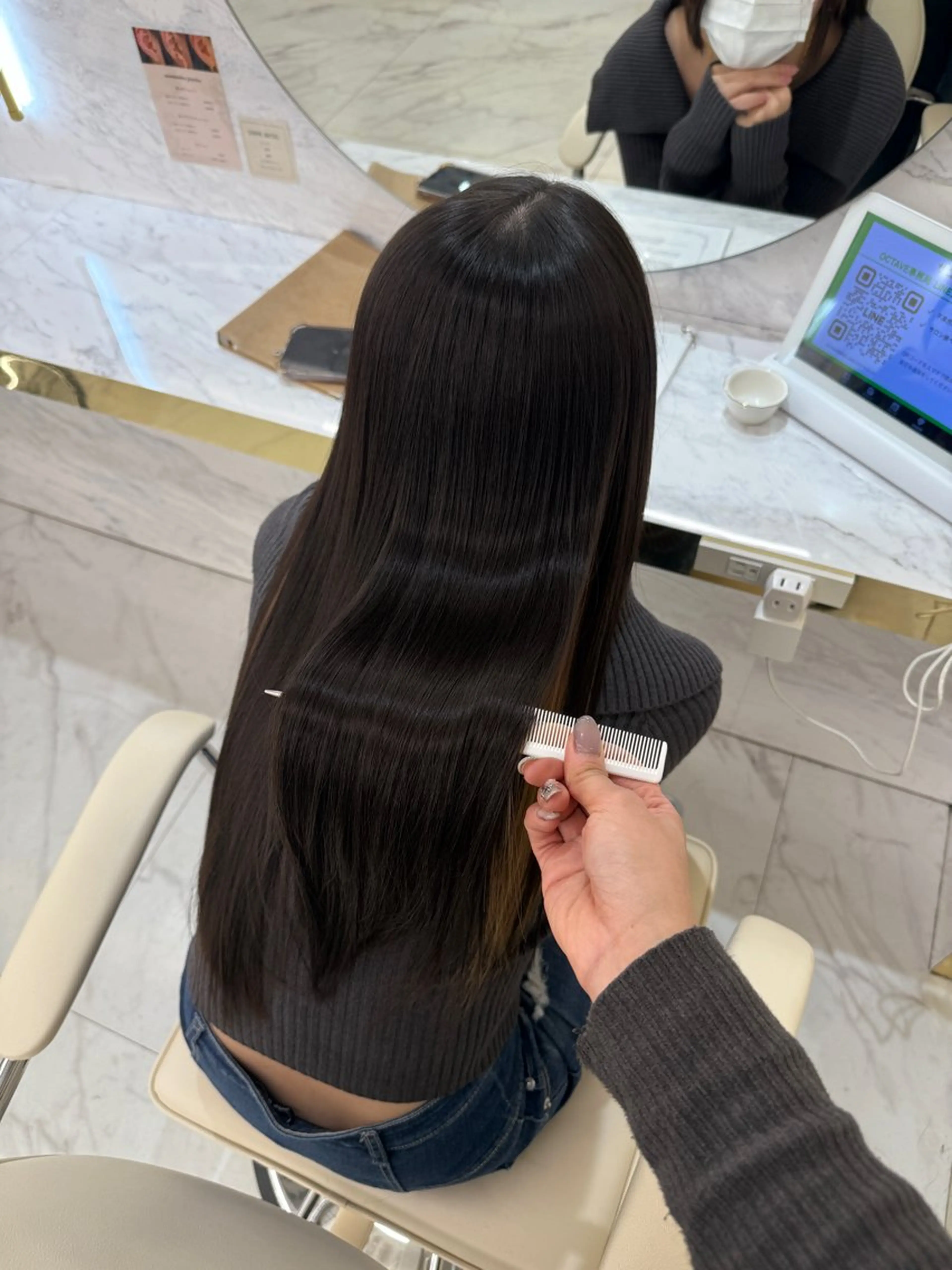 ロング トリートメント 韓国ヘア🇰🇷艶 カラー/sakuraのヘアスタイル