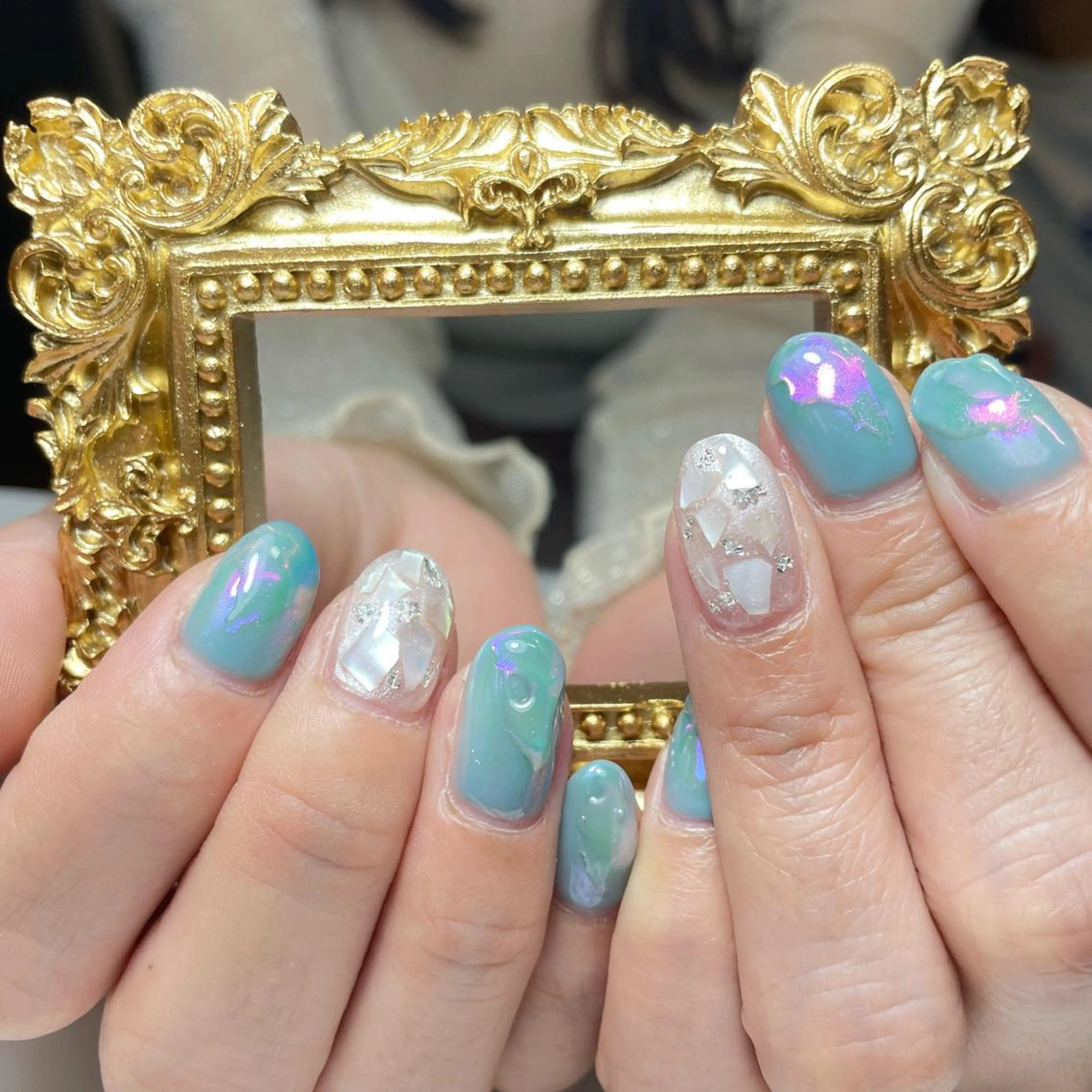 ネイル ブルー WATANABE MAYUMIのネイルデザイン