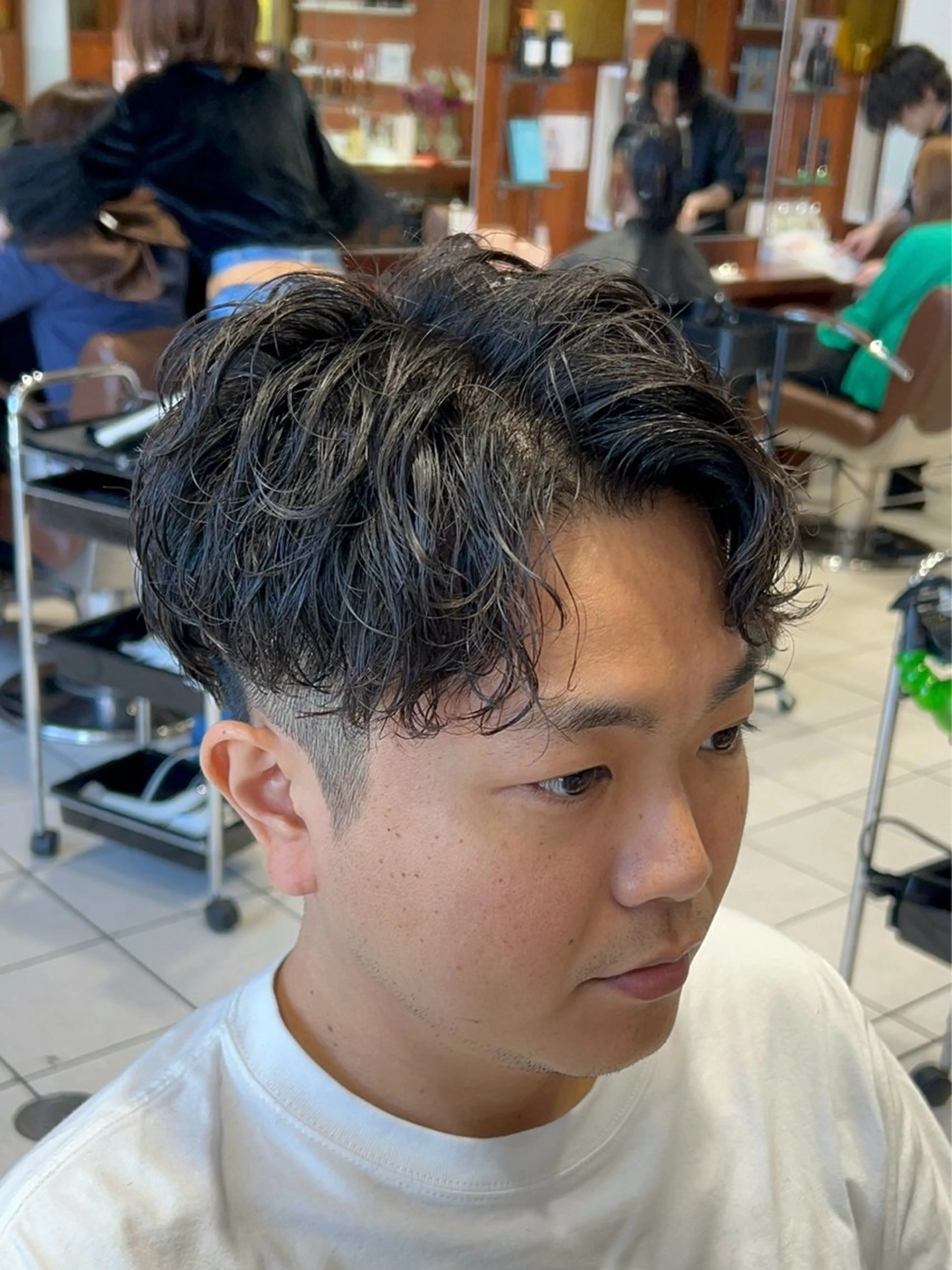 ショート パーマ メンズ メンズパーマ スパイラルパーマ 福井 太暉のヘアスタイル