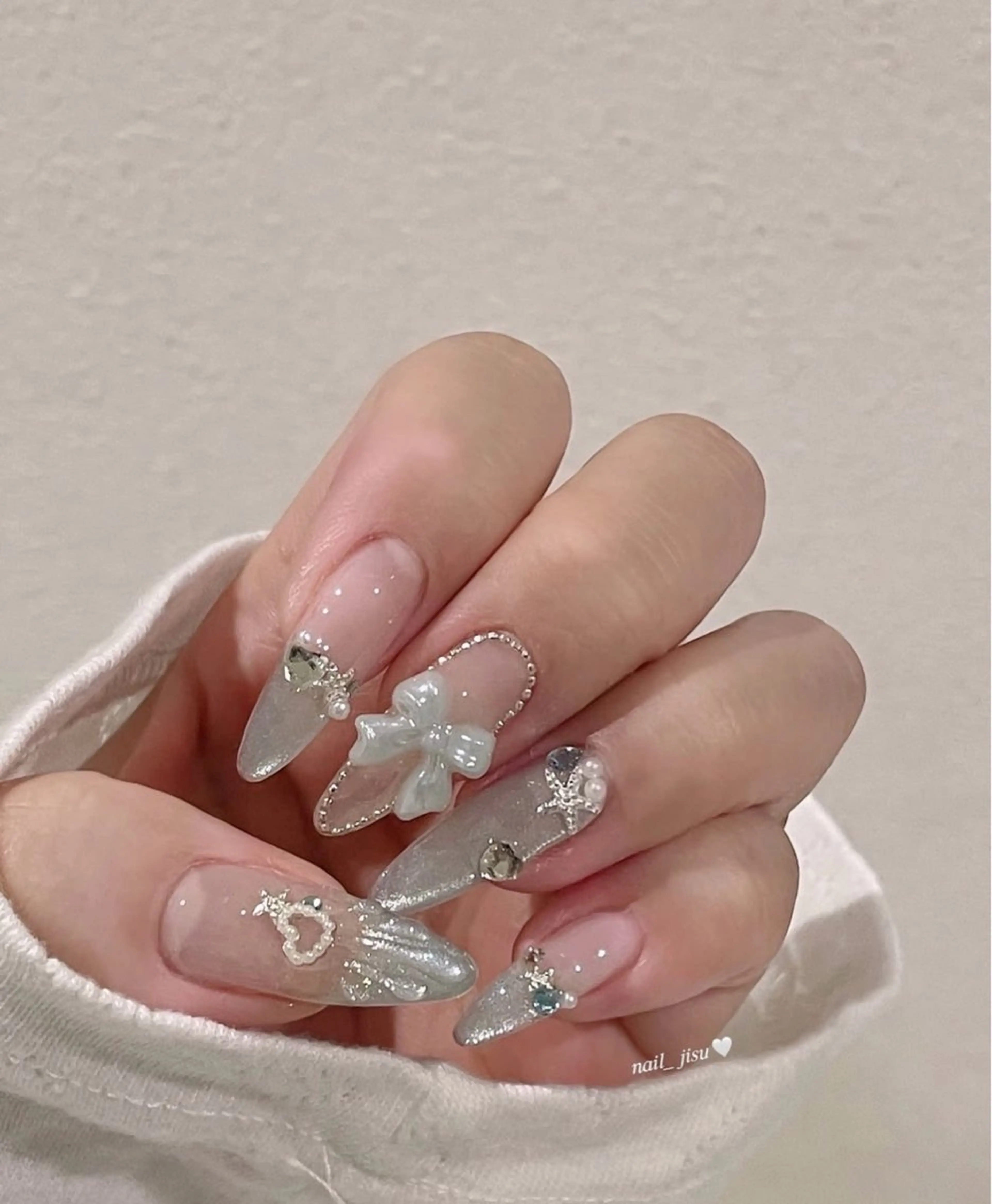 ネイル 韓国ネイル 持ち込み ニュアンスネイル ネイルチップ ハンドネイル TABI ANA.CHUOのネイルデザイン