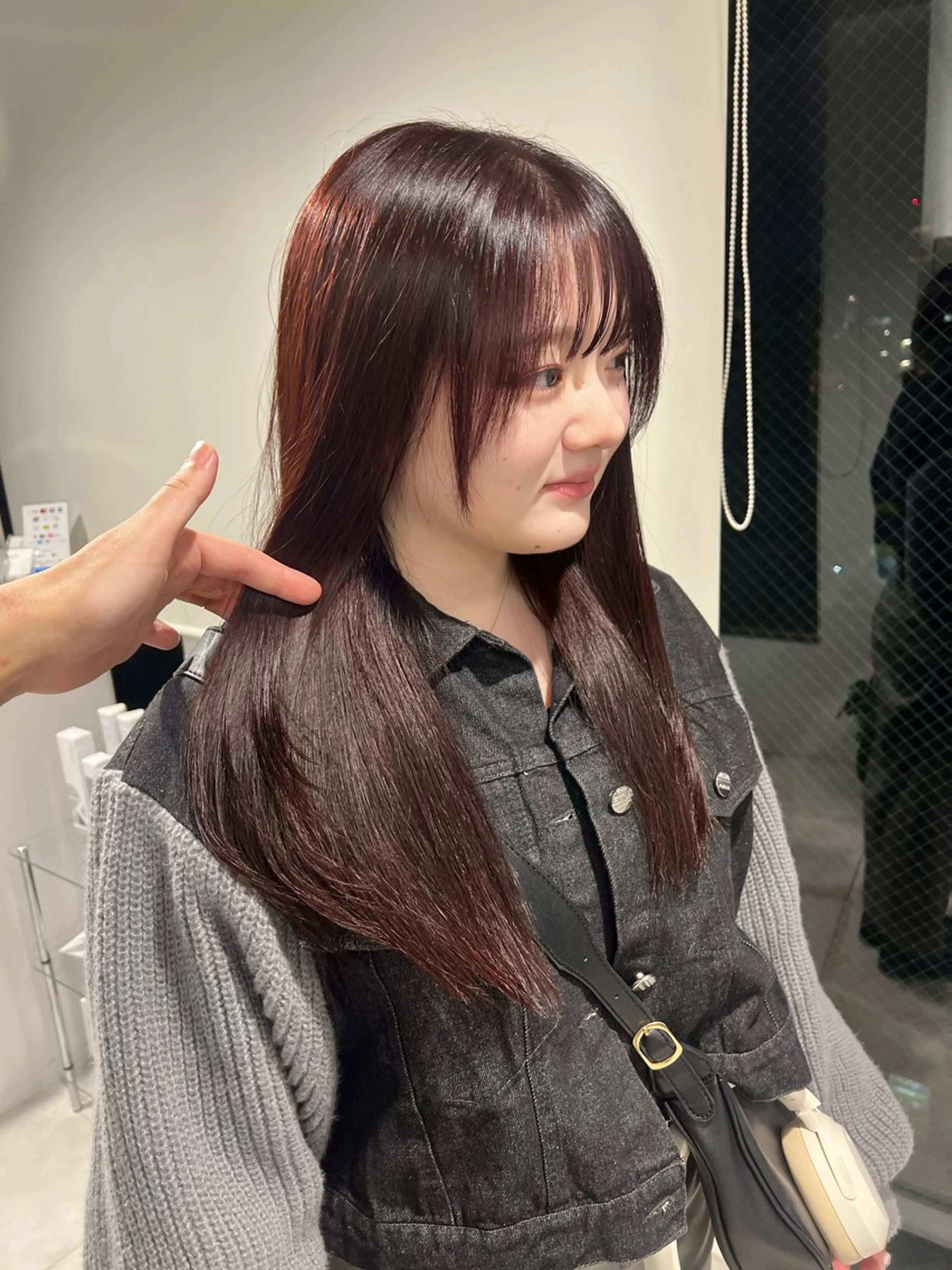 セミロング カラー カット ヘアカラー トリートメント 赤みゼロ/透明感 カラー🌿KANTAのヘアスタイル