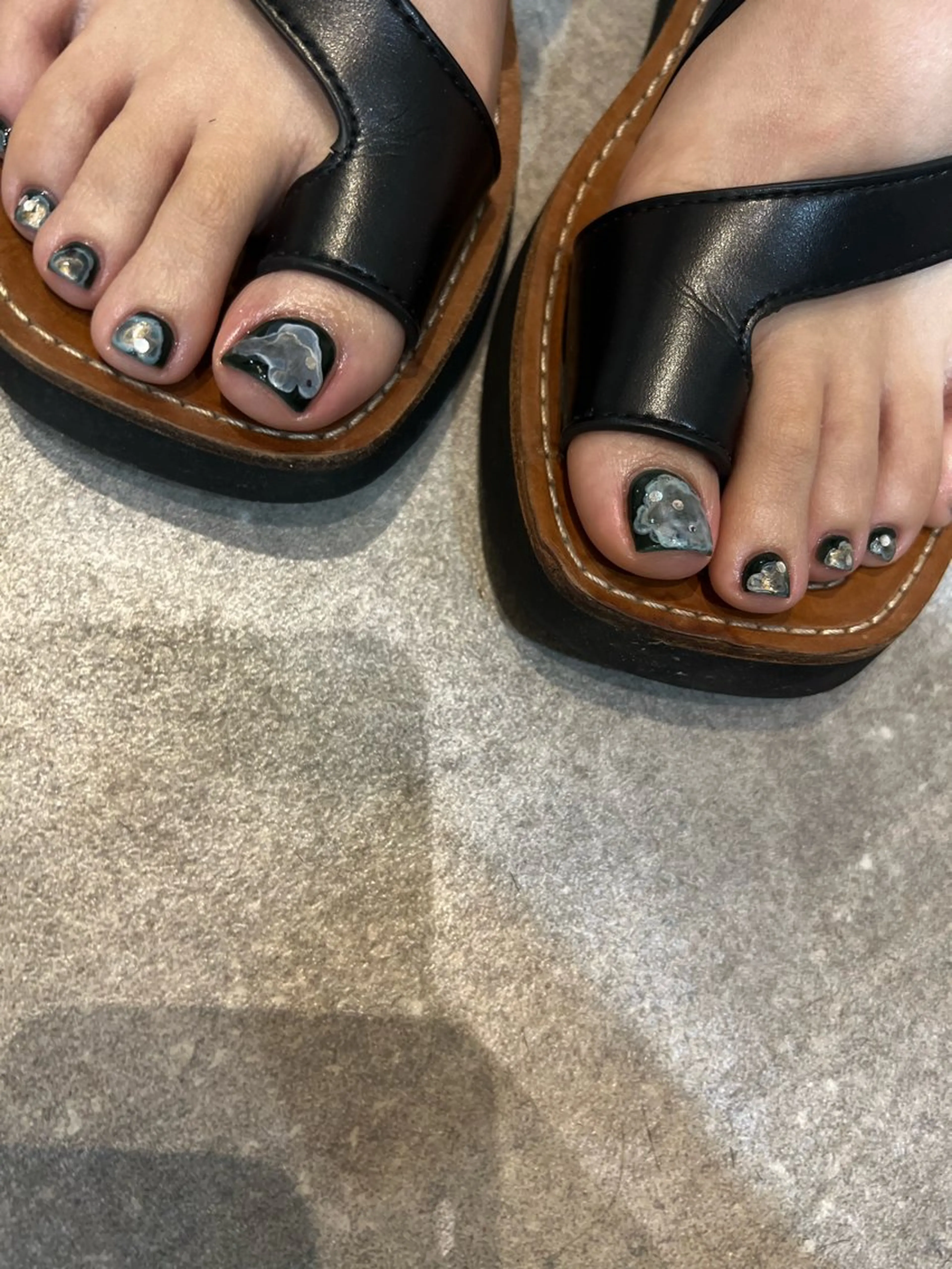 【初回オフ無料🌻こだわりケア付き🌈】フット🦶シンプルデザインコースの写真