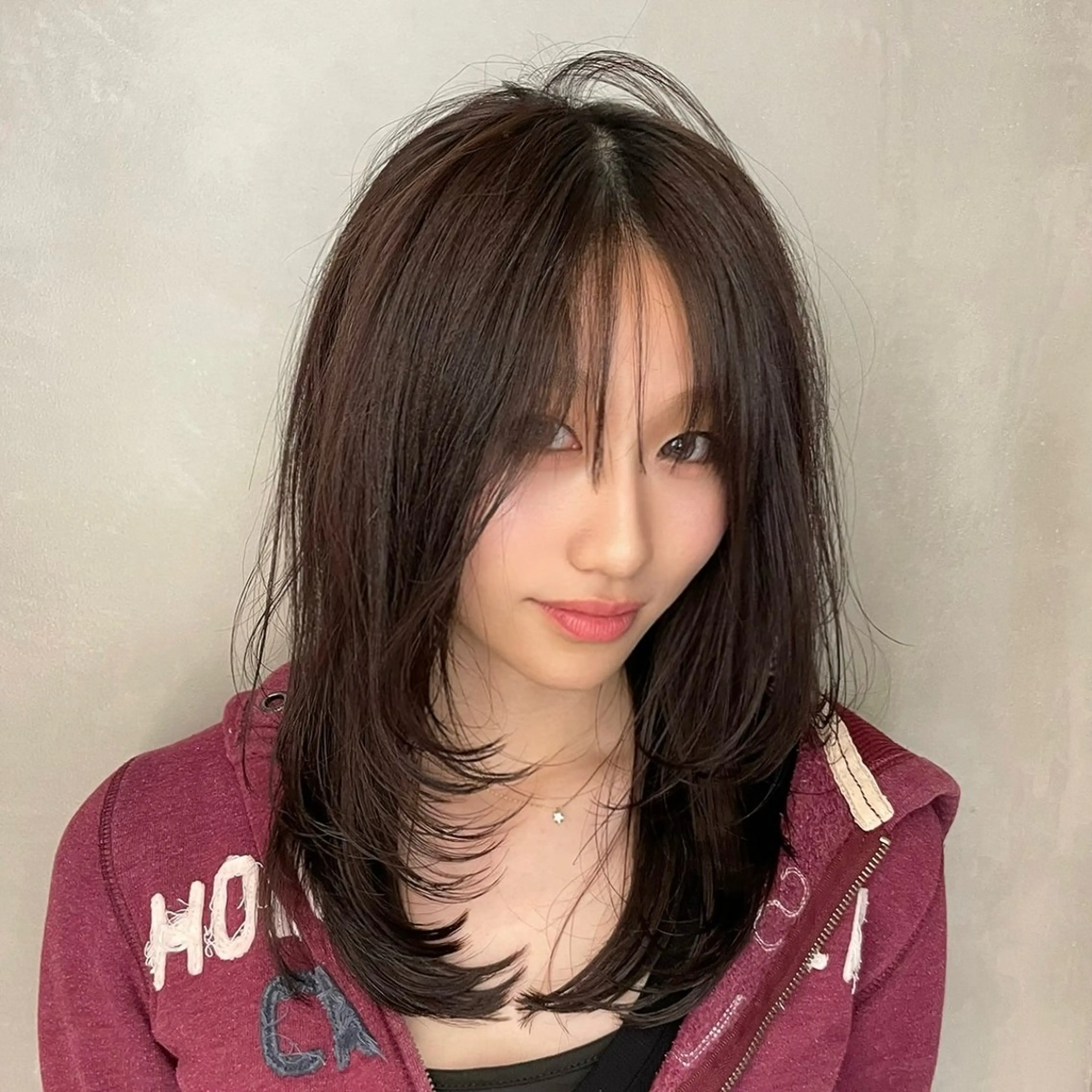 ミディアム カラー カット ヘアカラー トリートメント レイヤー/透明感 カラー✩.*˚チャンのヘアスタイル