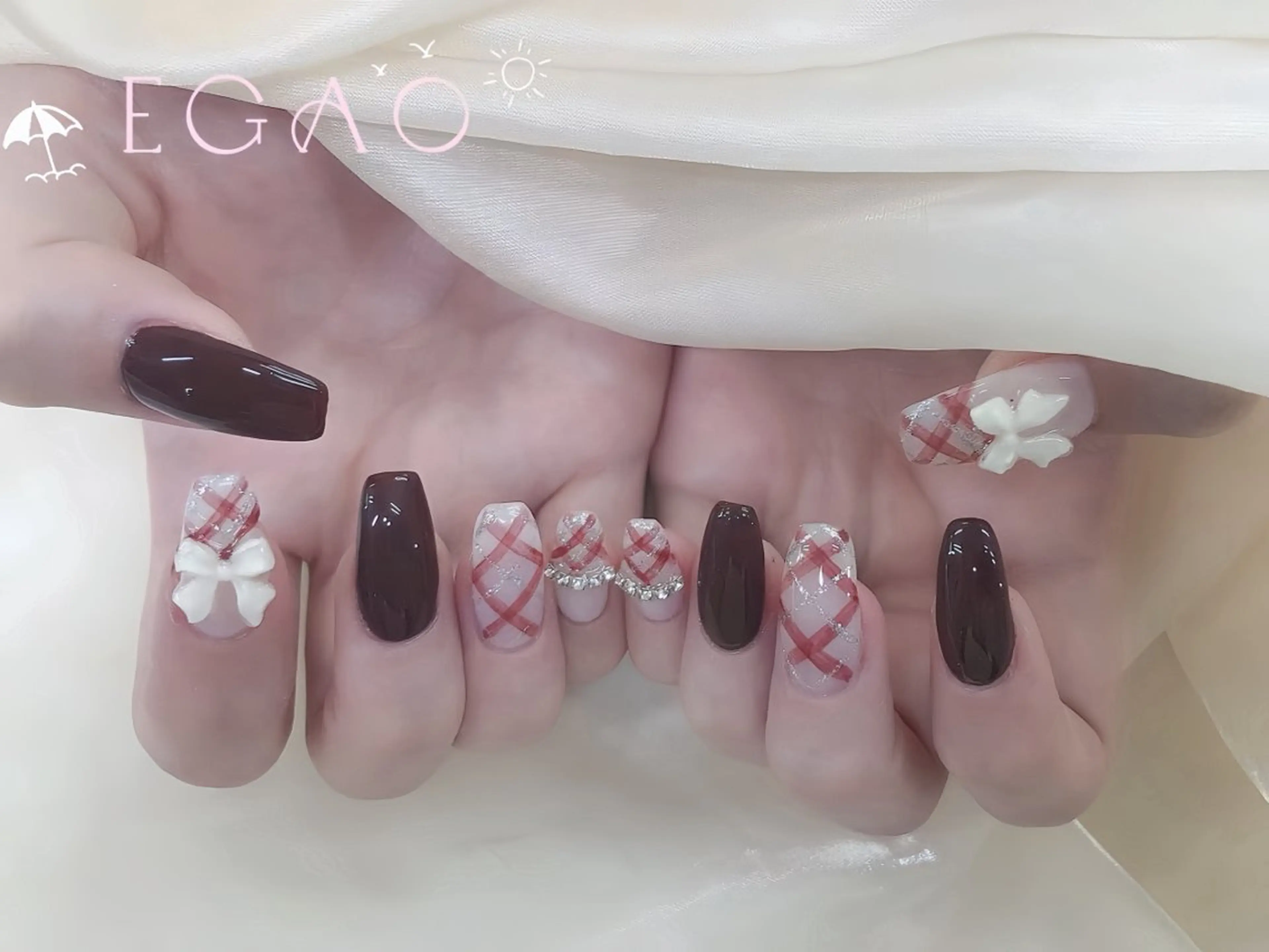 ネイル アートネイル フットネイル フレンチネイル ジェルネイル グラデーション ハンドネイル Egao Nail錦糸町店のネイルデザイン