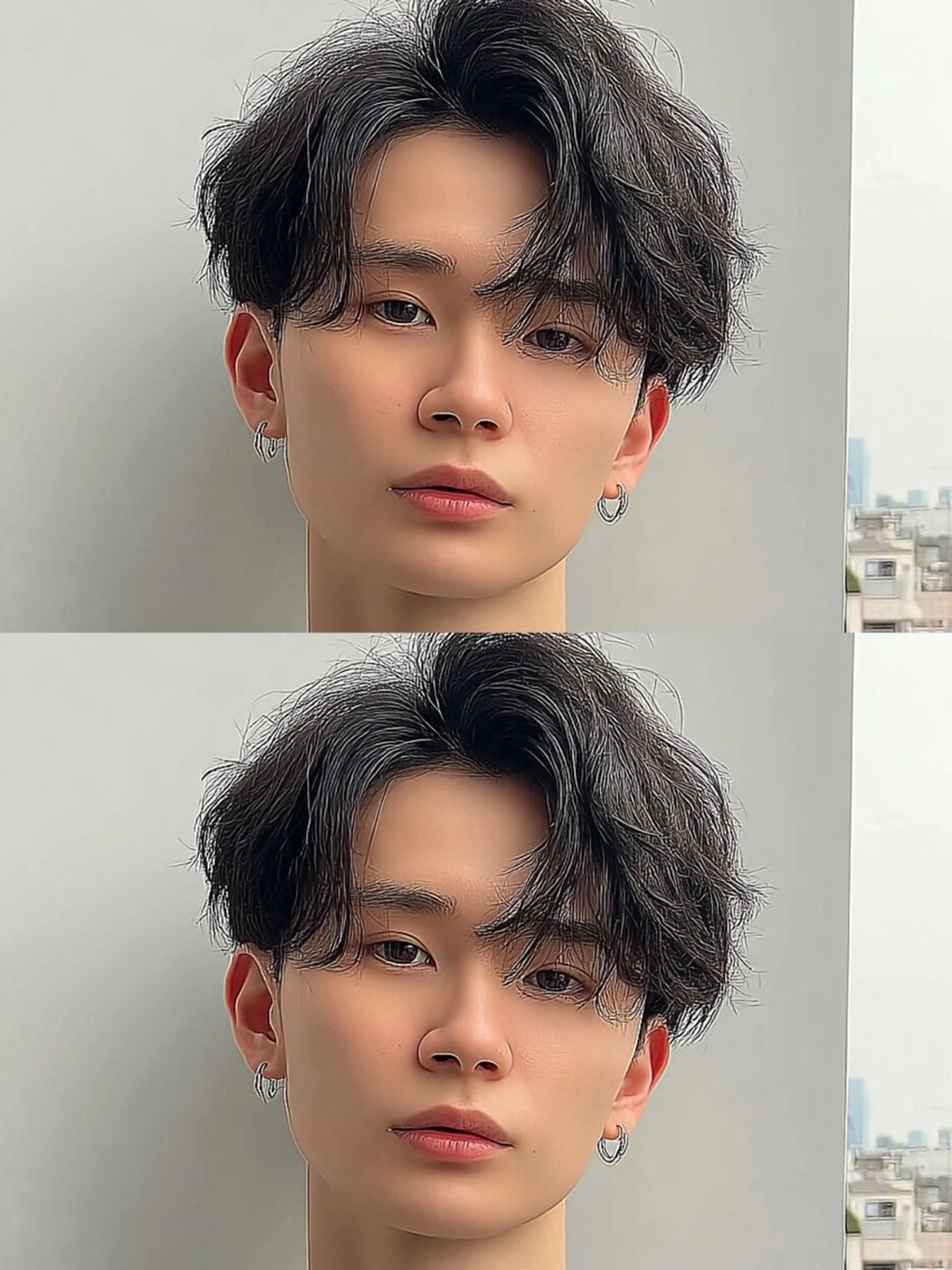 ミディアム パーマ メンズ ミディアムパーマ メンズパーマ Men's特化 ✂️ 垢抜けパーマ/宮澤蓮のヘアスタイル