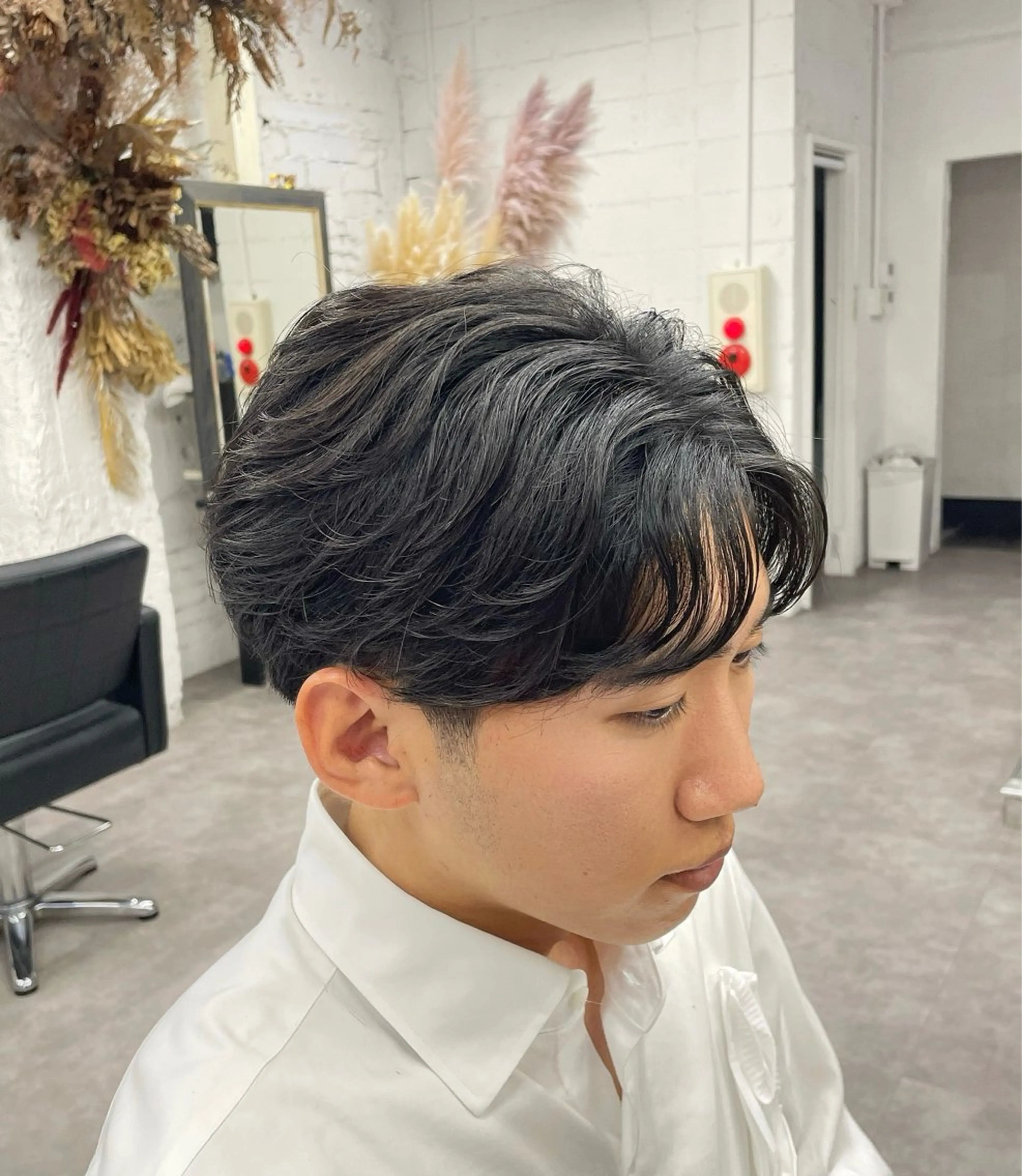 パーマ メンズ いちかわ ことねのヘアスタイル