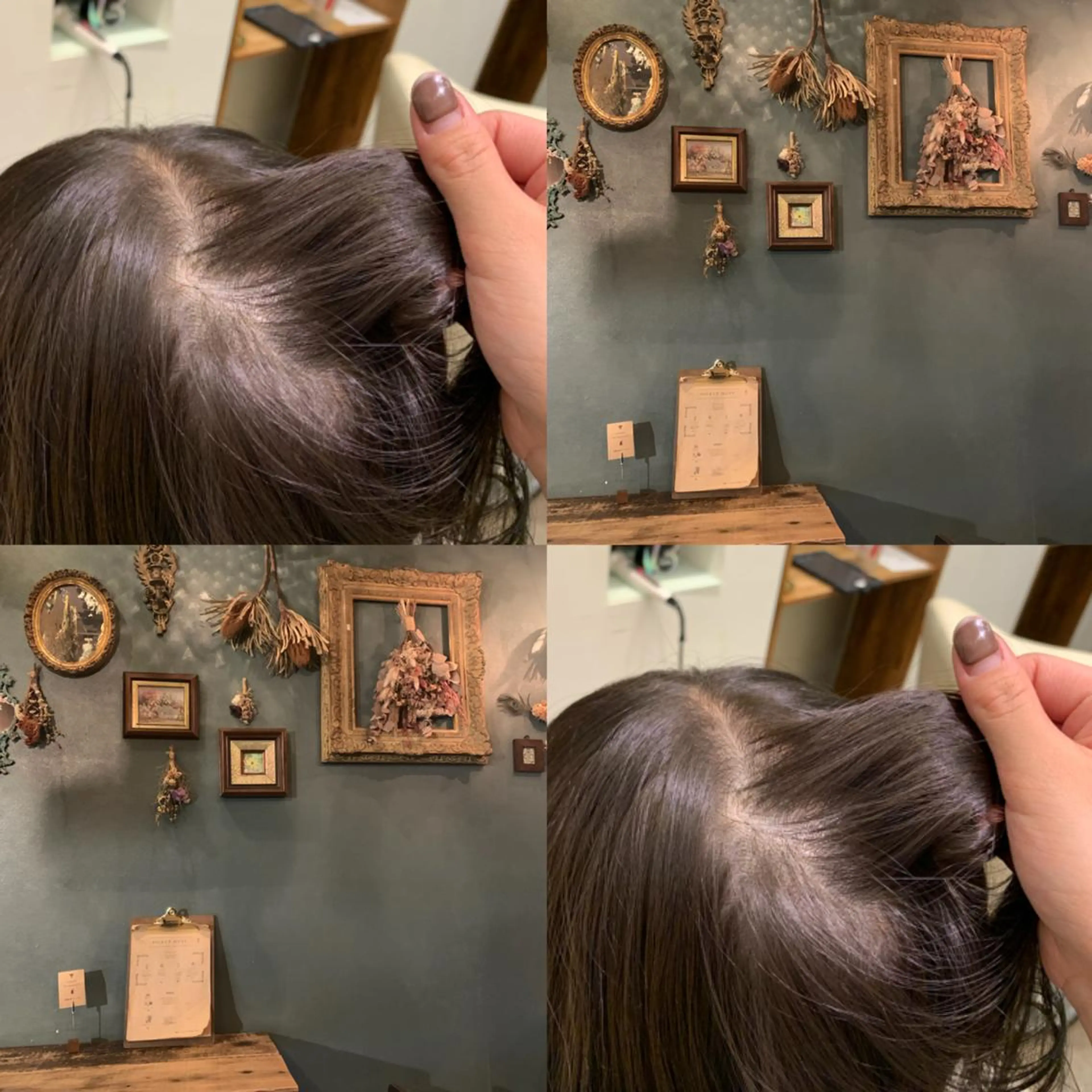 ミディアム カラー 【完全個室】髪質改善 暖色カラー/山崎唯奈のヘアスタイル