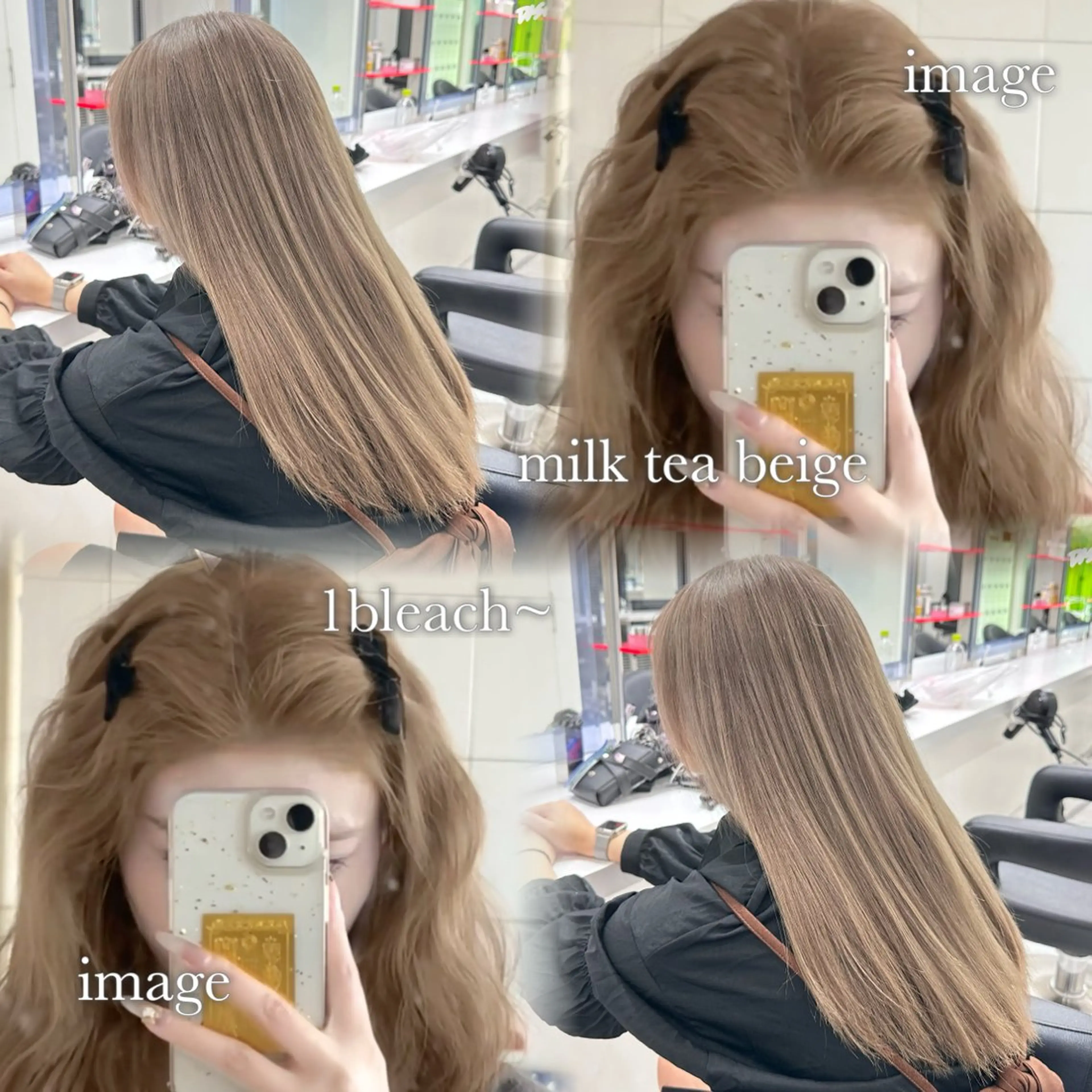 ロング カラー 色落ち綺麗🩰ハイ トーン🎀RINKAのヘアスタイル
